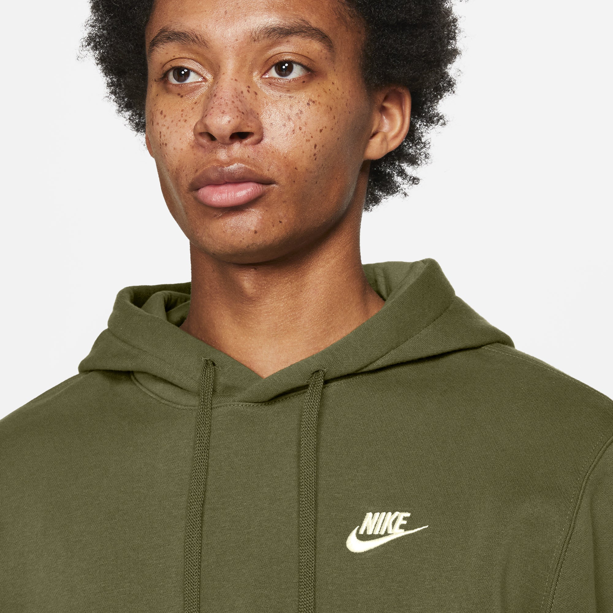 Nike Mens Sportswear Club Fleece Hoodie 'Rough Green'