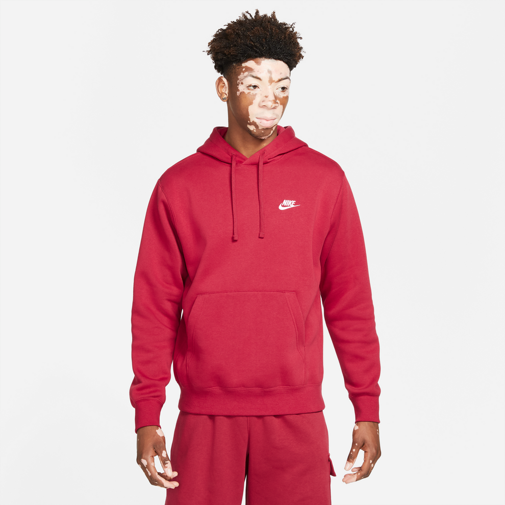 Nike Mens Sportswear Club Fleece Hoodie 'Pomegranate' – Extra Butter