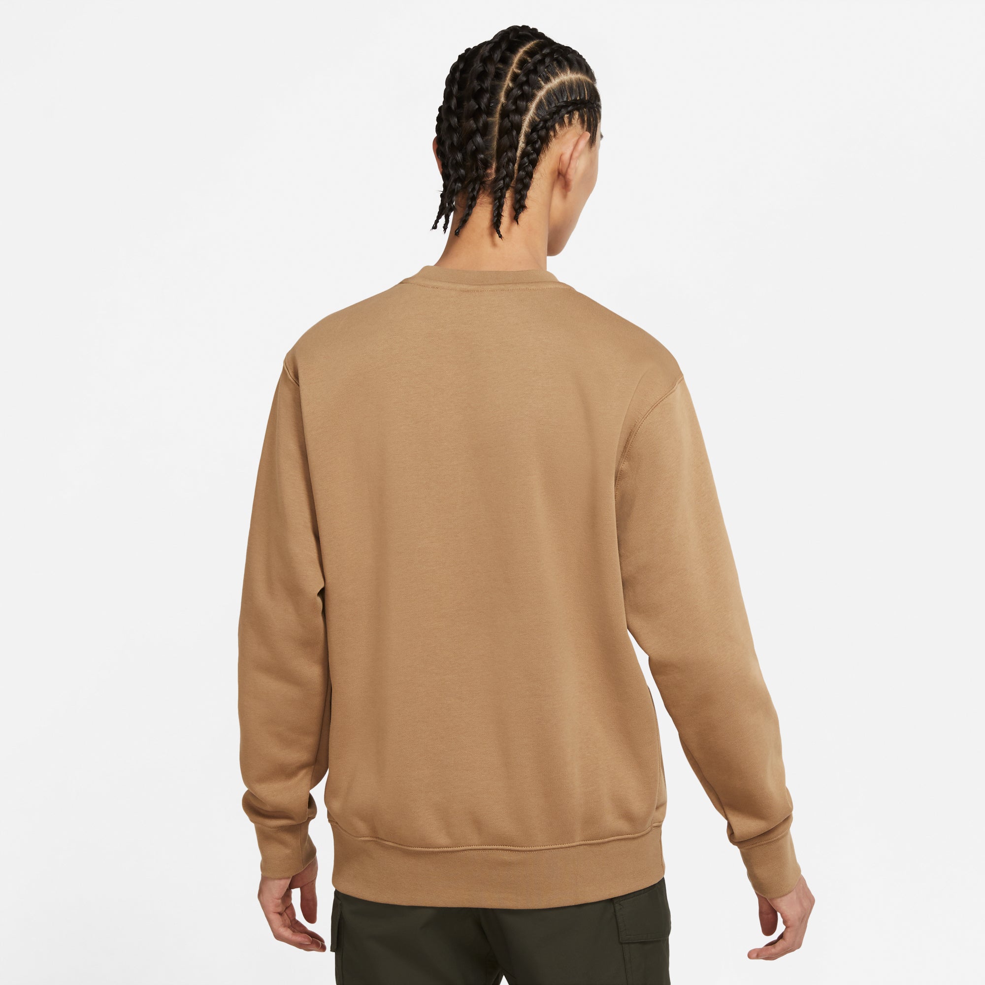 Nike Mens Sportswear Club Fleece Crewneck 'DK Driftwood'