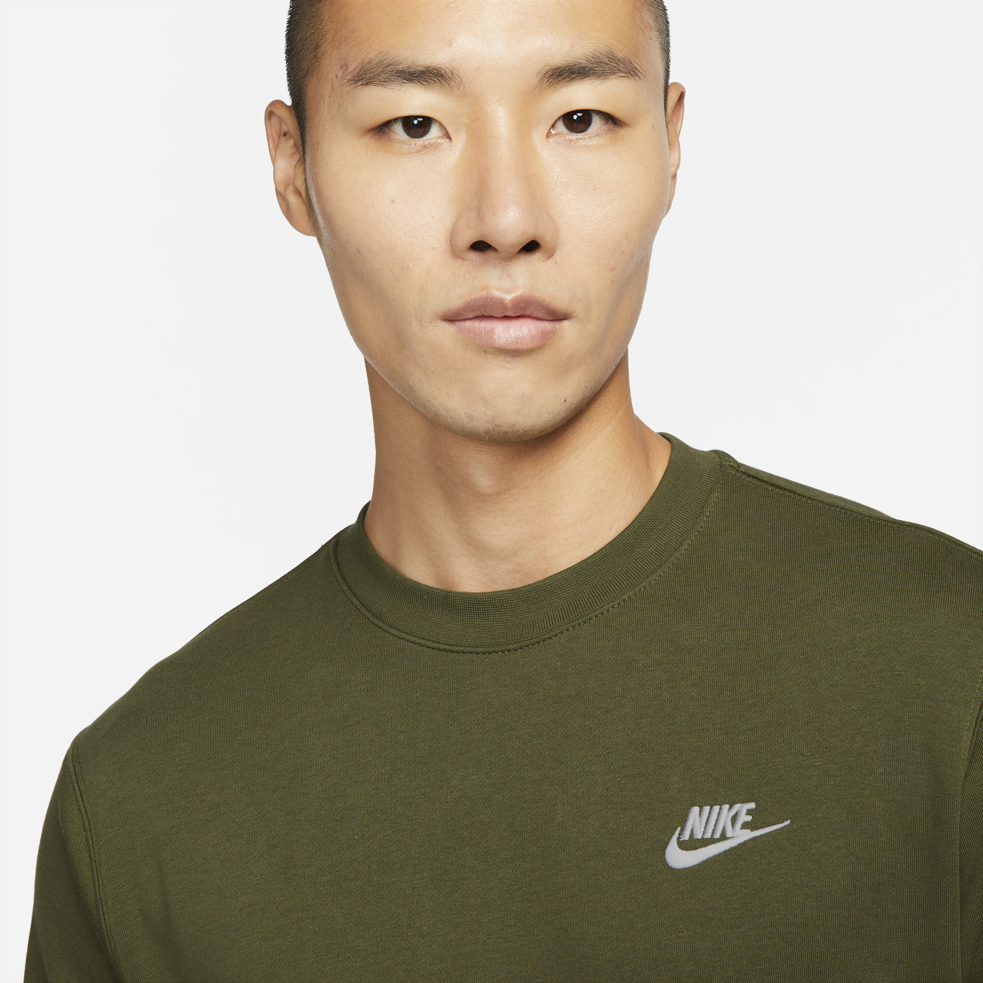 Nike Mens Sportswear Club Fleece Crewneck 'Rough Green'