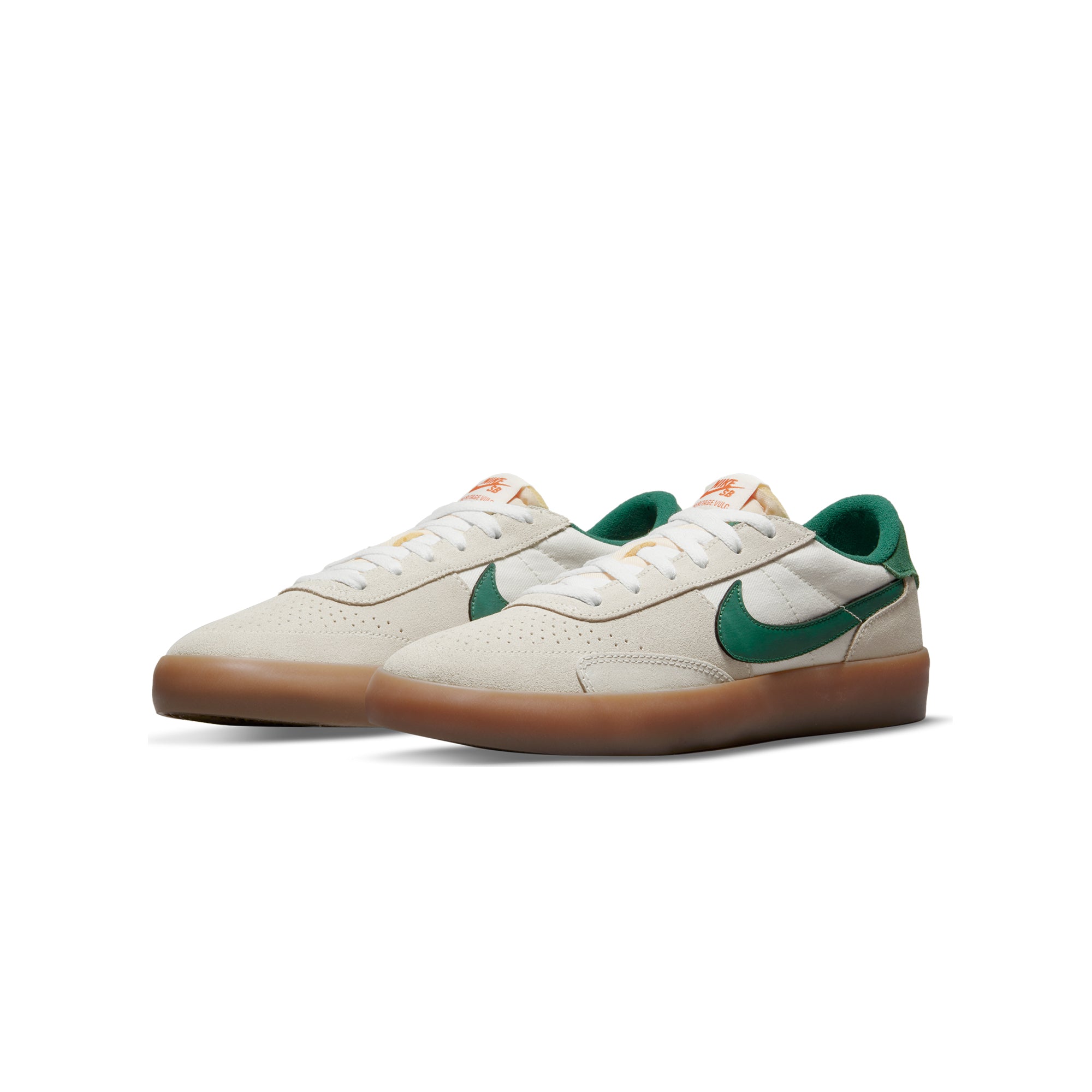 Nike SB Mens Heritage Vulc Shoes Sail/Gorge Green