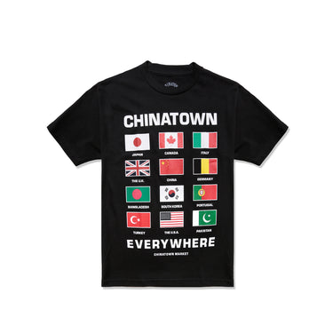 Chinatown Market Flags Tee - Black