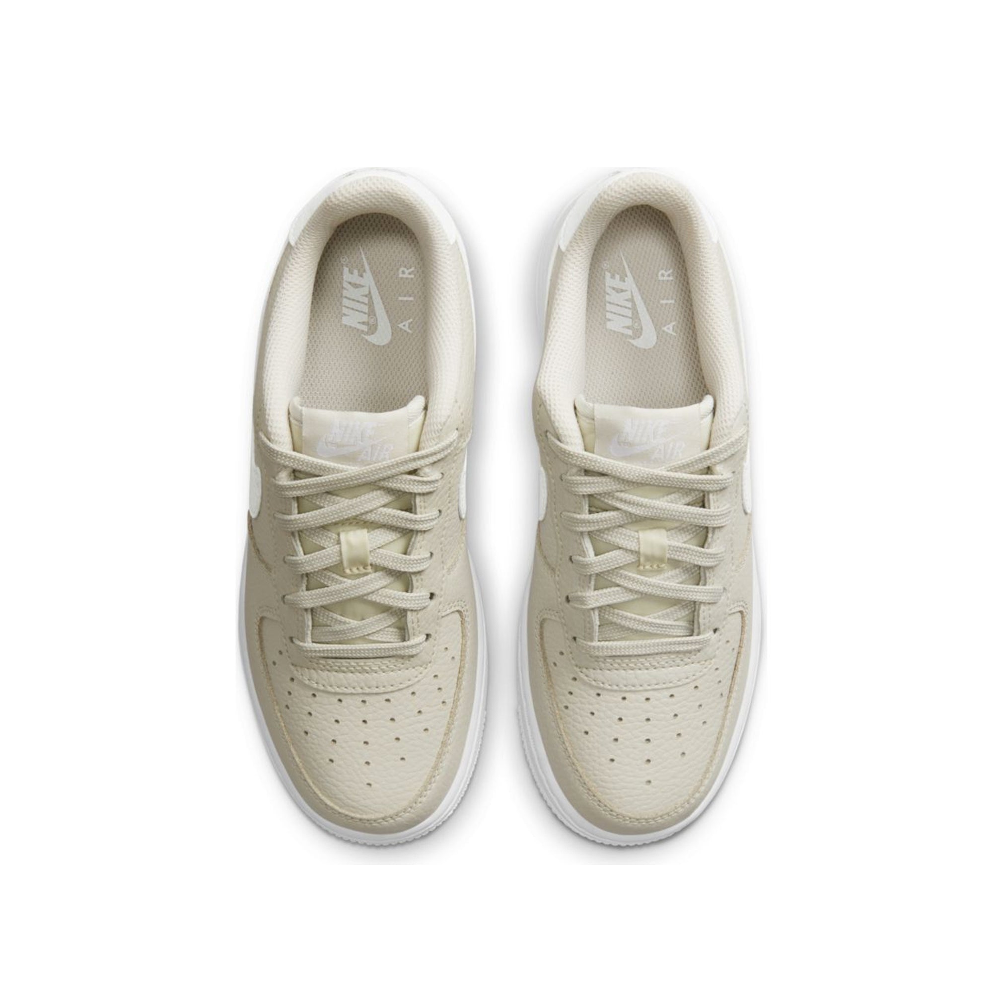 Nike Grade School Ari Force 1 Shoes 'Light Bone'