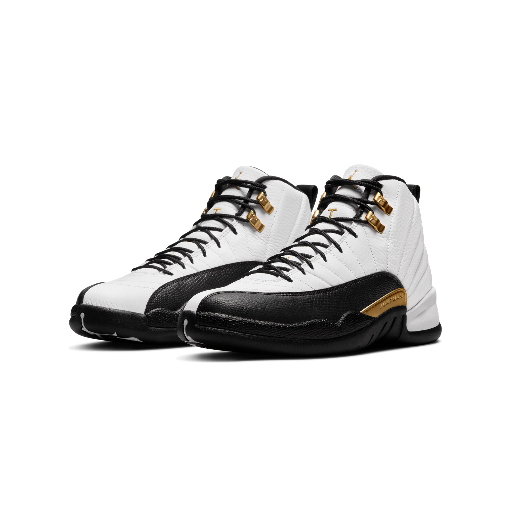 Air Jordan Mens 12 Retro Shoes 'White/Metallic Gold'