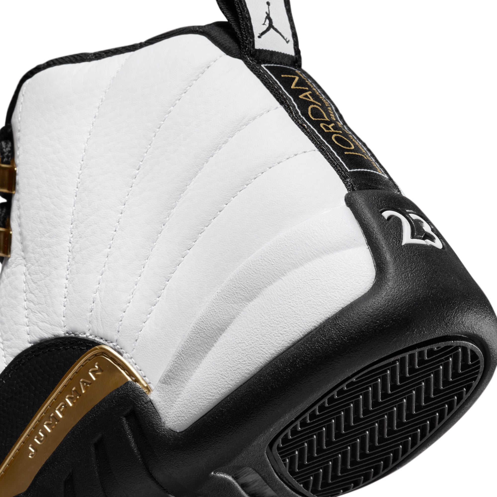 Air Jordan Mens 12 Retro Shoes 'White/Metallic Gold'