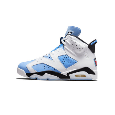 Air Jordan Mens 6 Retro University Blue Shoes