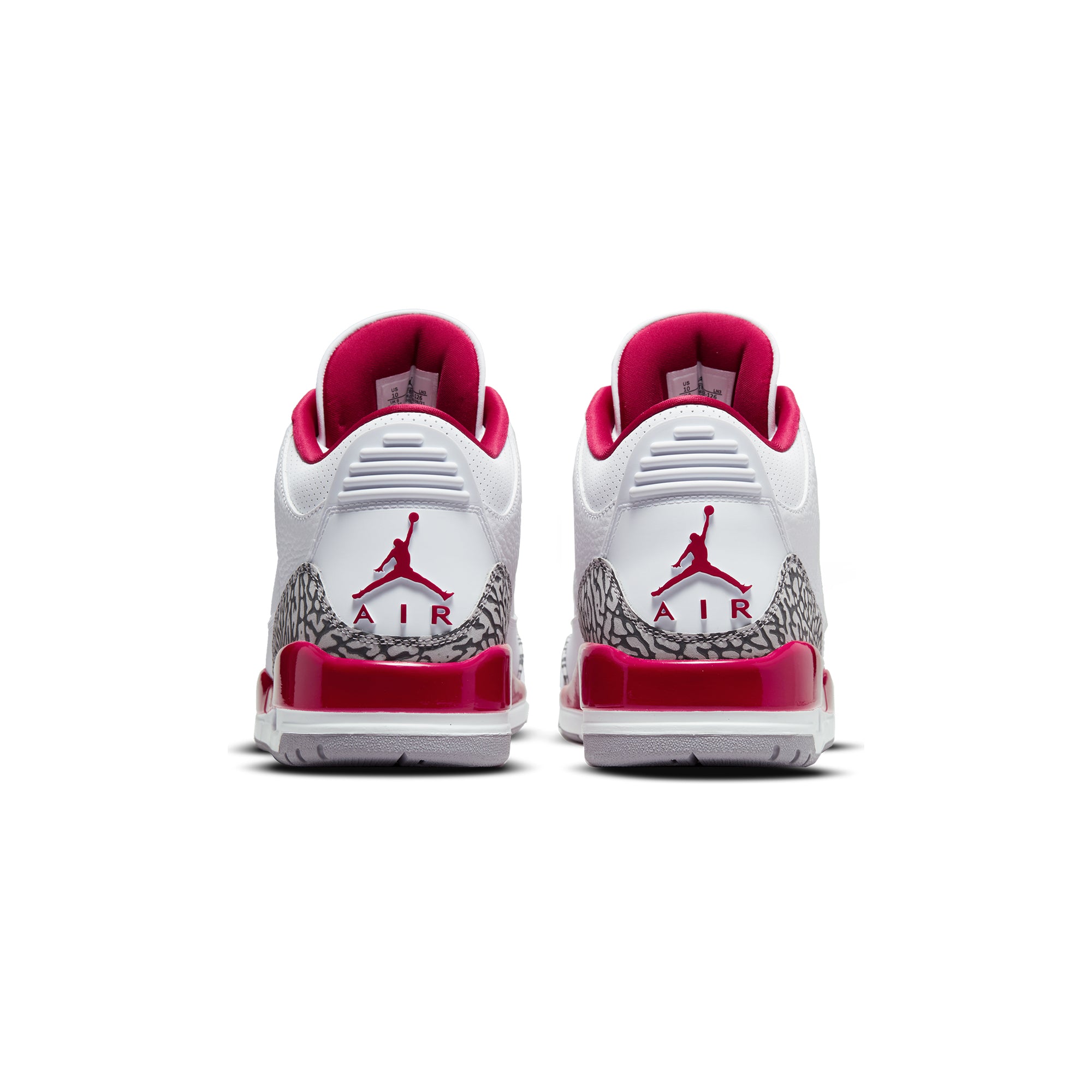 Air Jordan Mens 3 Retro Cardinal Shoes