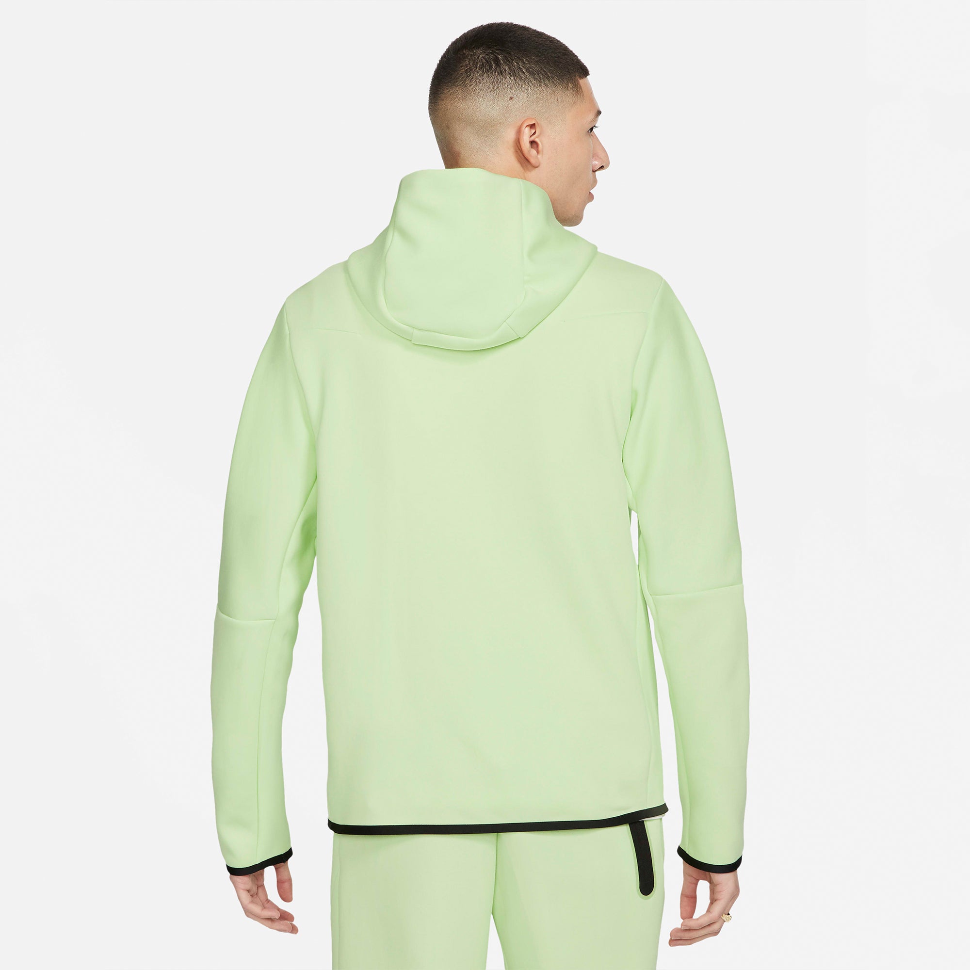 Nike Mens Sportswear Tech Fleece Full-Zip 'Liquid Lime' Hoodie