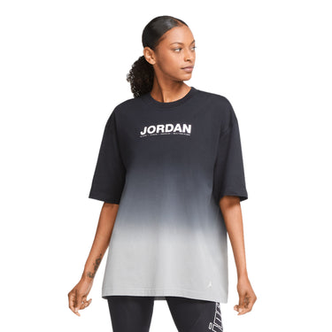 Air Jordan Womens Oversize Black Short-Sleeve Tee