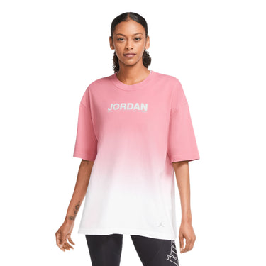 Air Jordan Womens Oversize Pink Short-Sleeve Tee