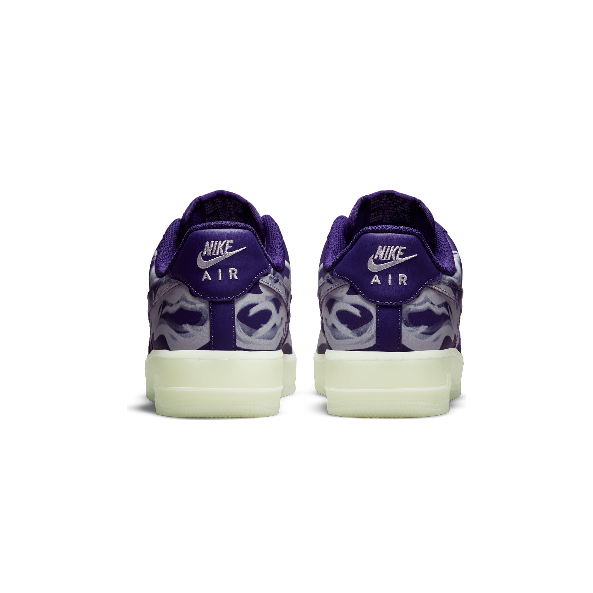 Nike Mens Air Force 1'07 Skeleton Shoes 'Court Purple'