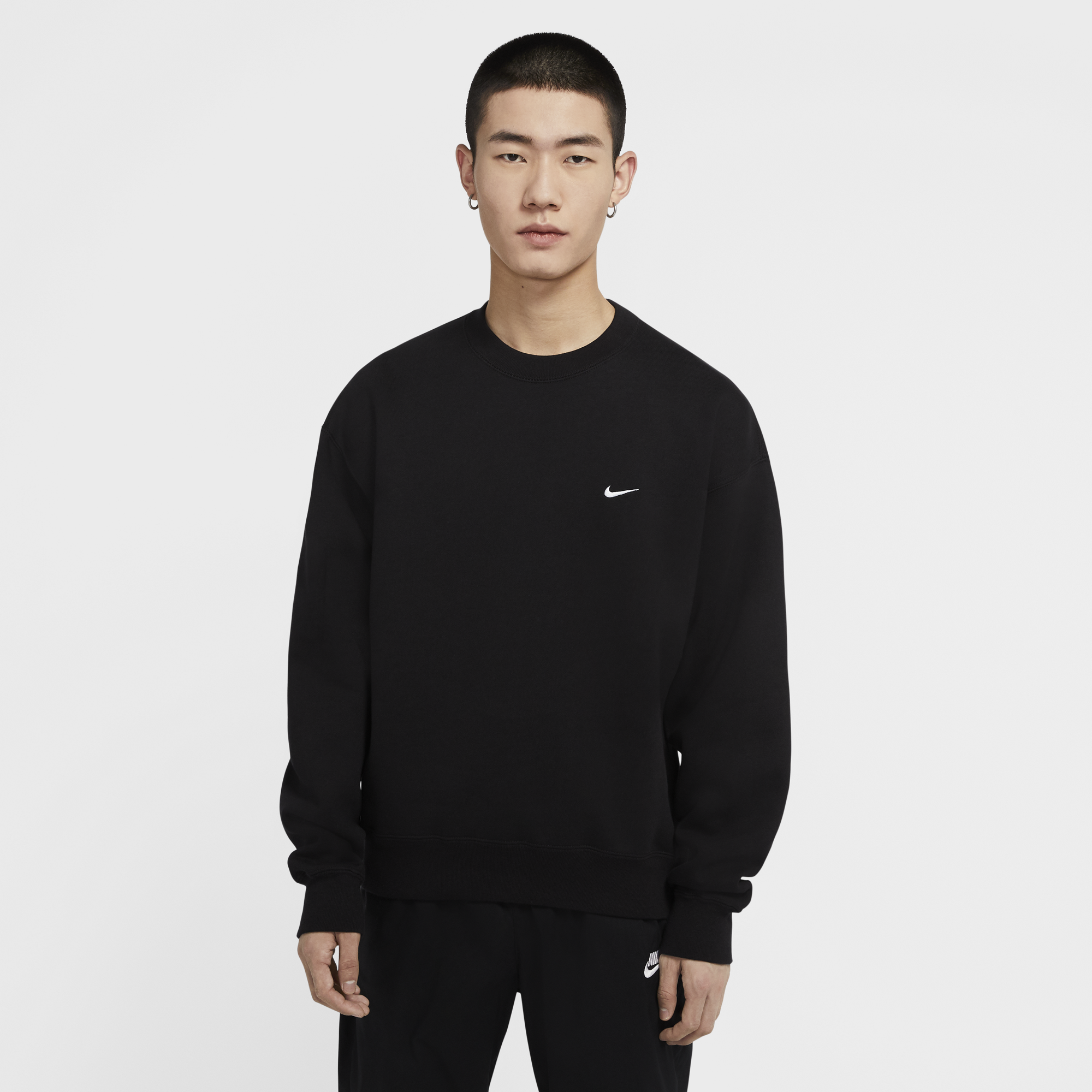 Nike Mens Solo Swoosh Fleece Crew