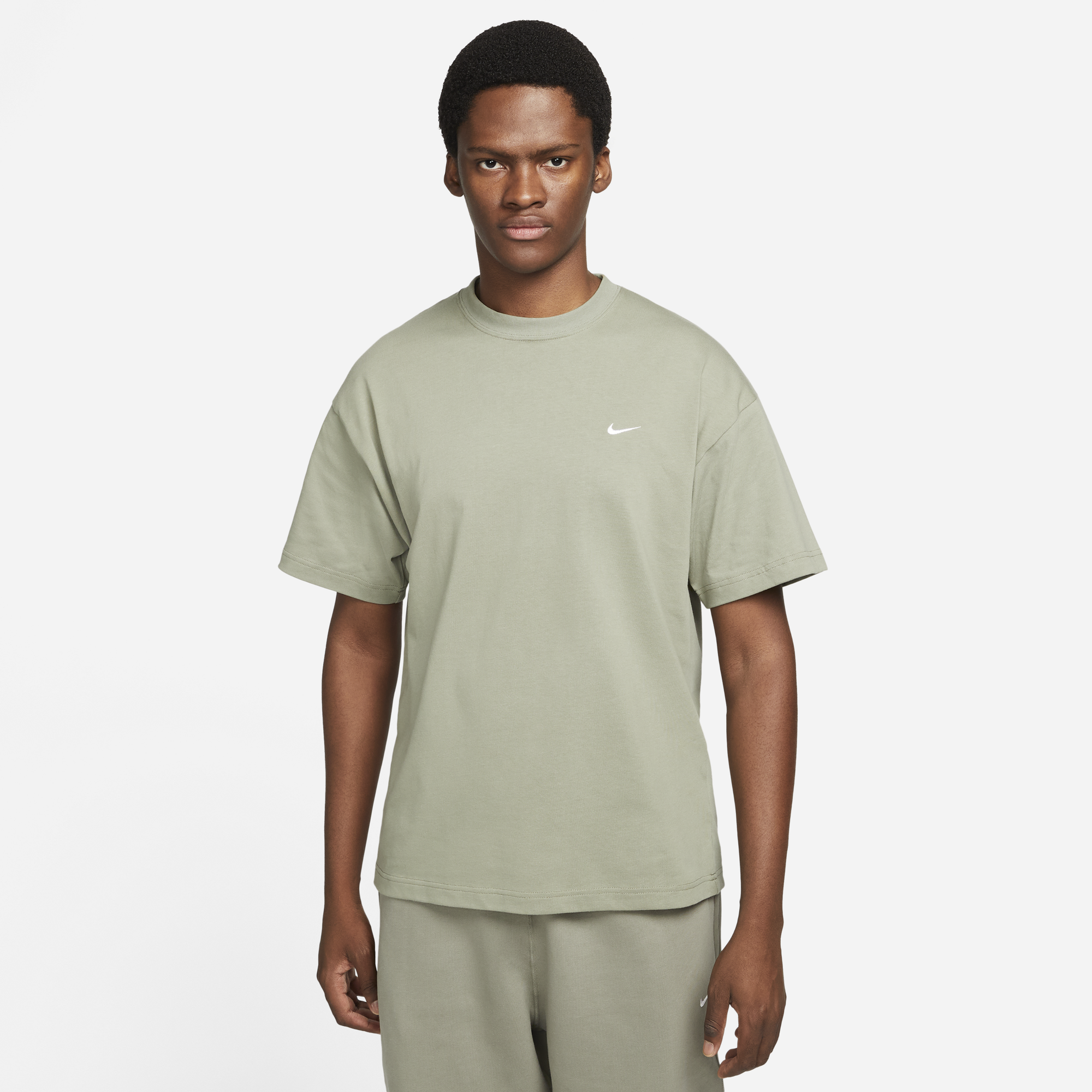 Nike Mens Solo Swoosh T-Shirt 'Light Army'