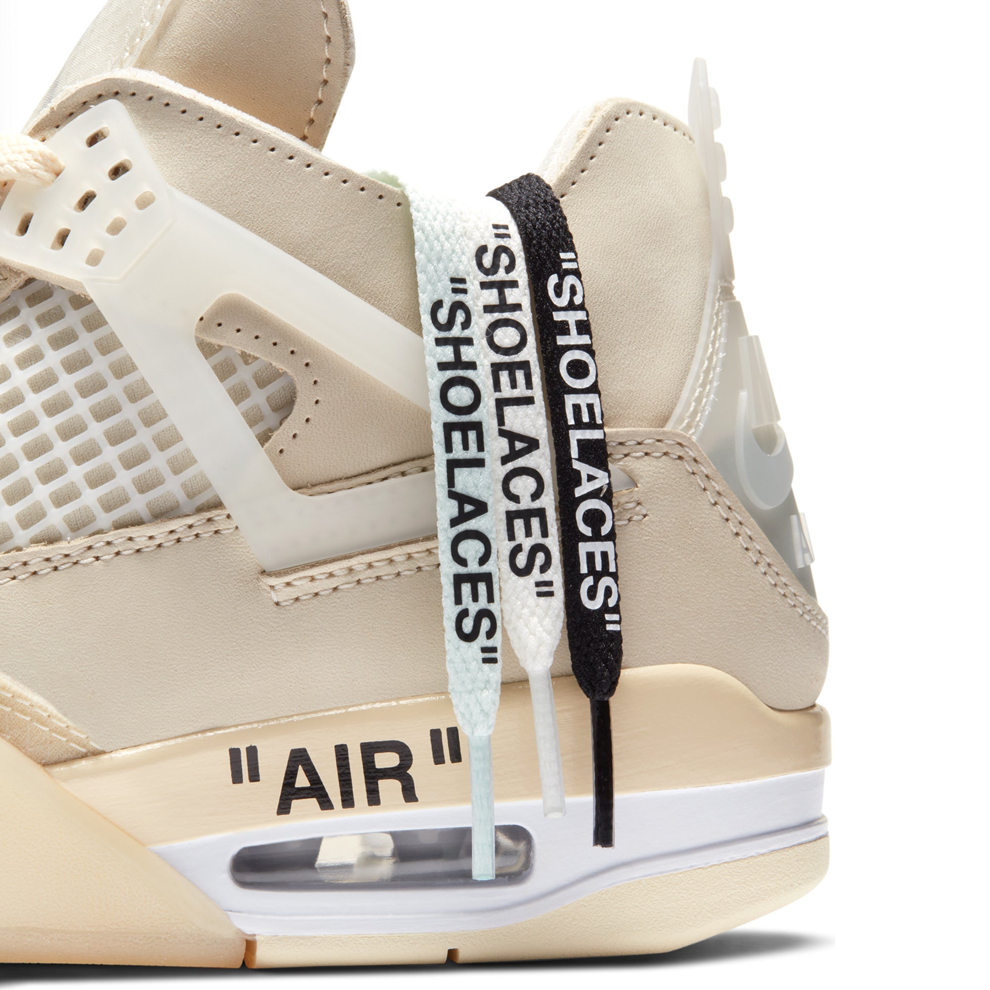 Air Jordan x Off White Womens 4 Retro SP Shoes – Extra Butter