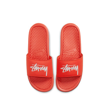 Nike x Stussy Men 'Habanero Red' Slides