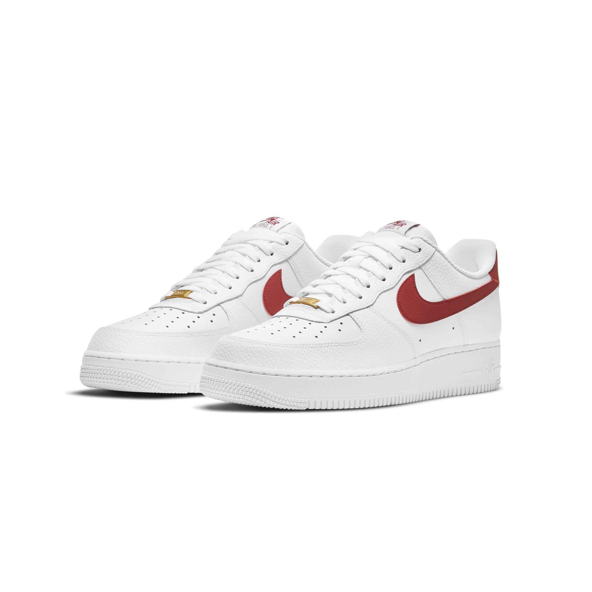 Nike Mens Air Force 1 '07 Shoes 'White/Team Red'