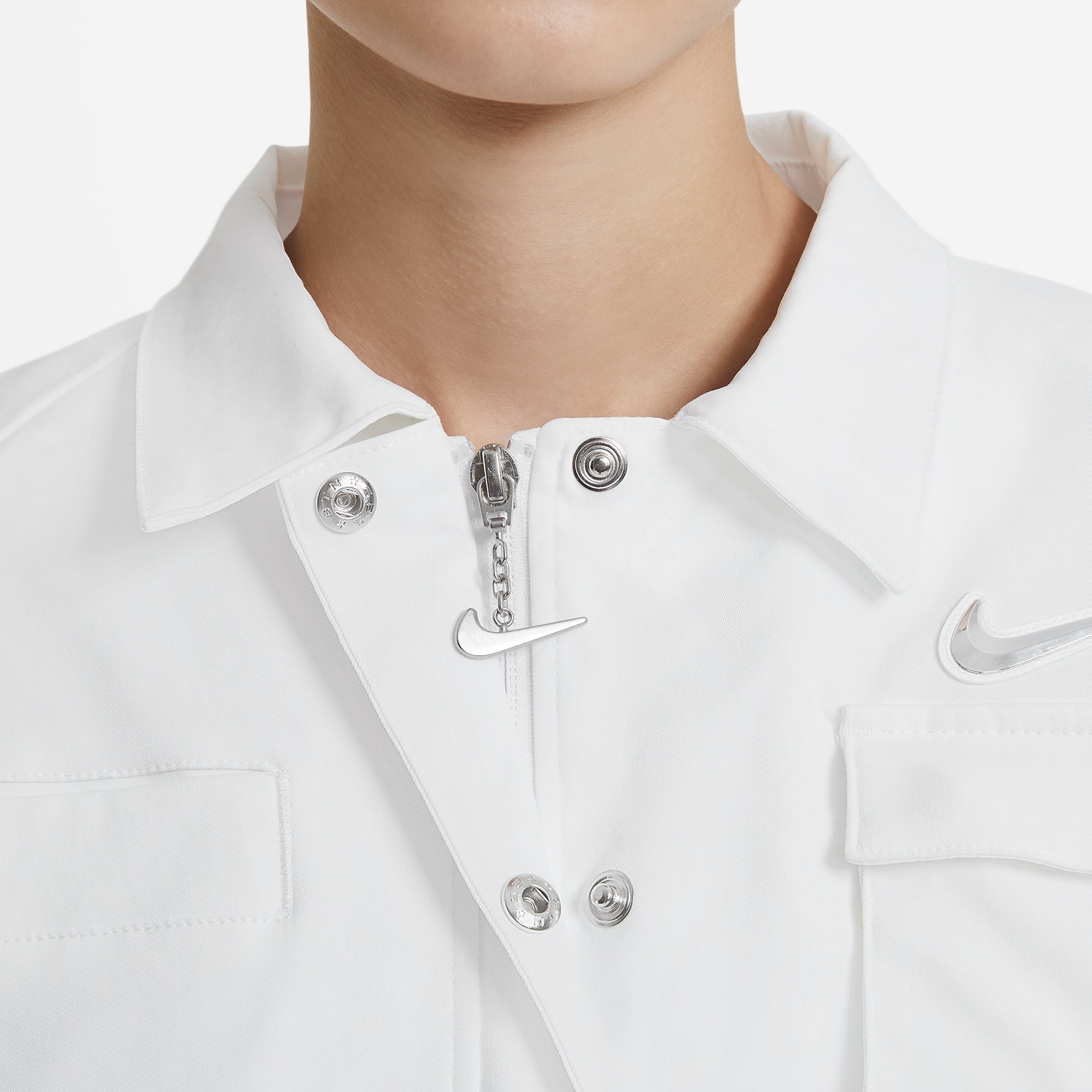 Nike Womens Sportswear Swoosh Jacket 'White'