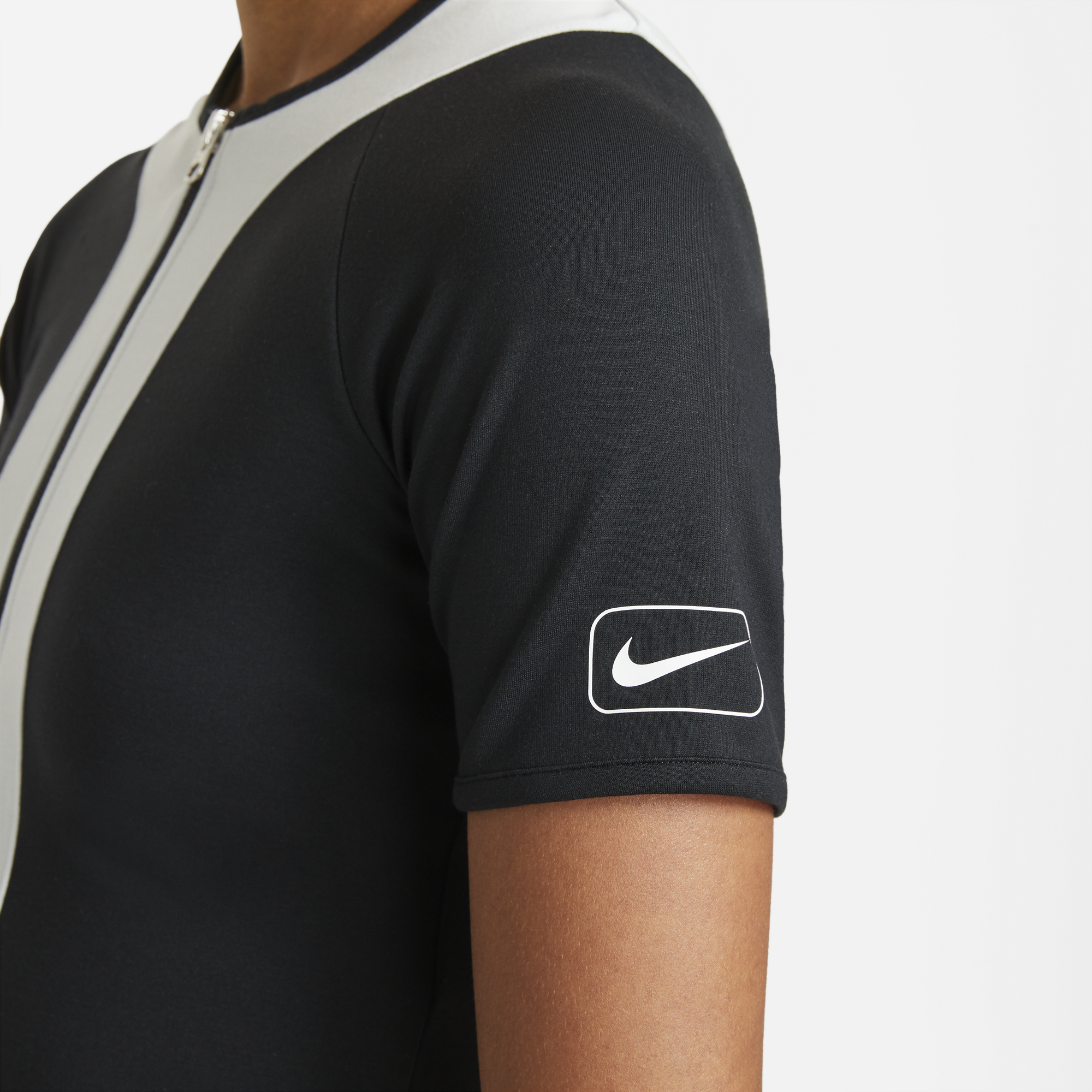 Nike Womens Sportswear Short Sleeve Top ' Black Pure Platinum'