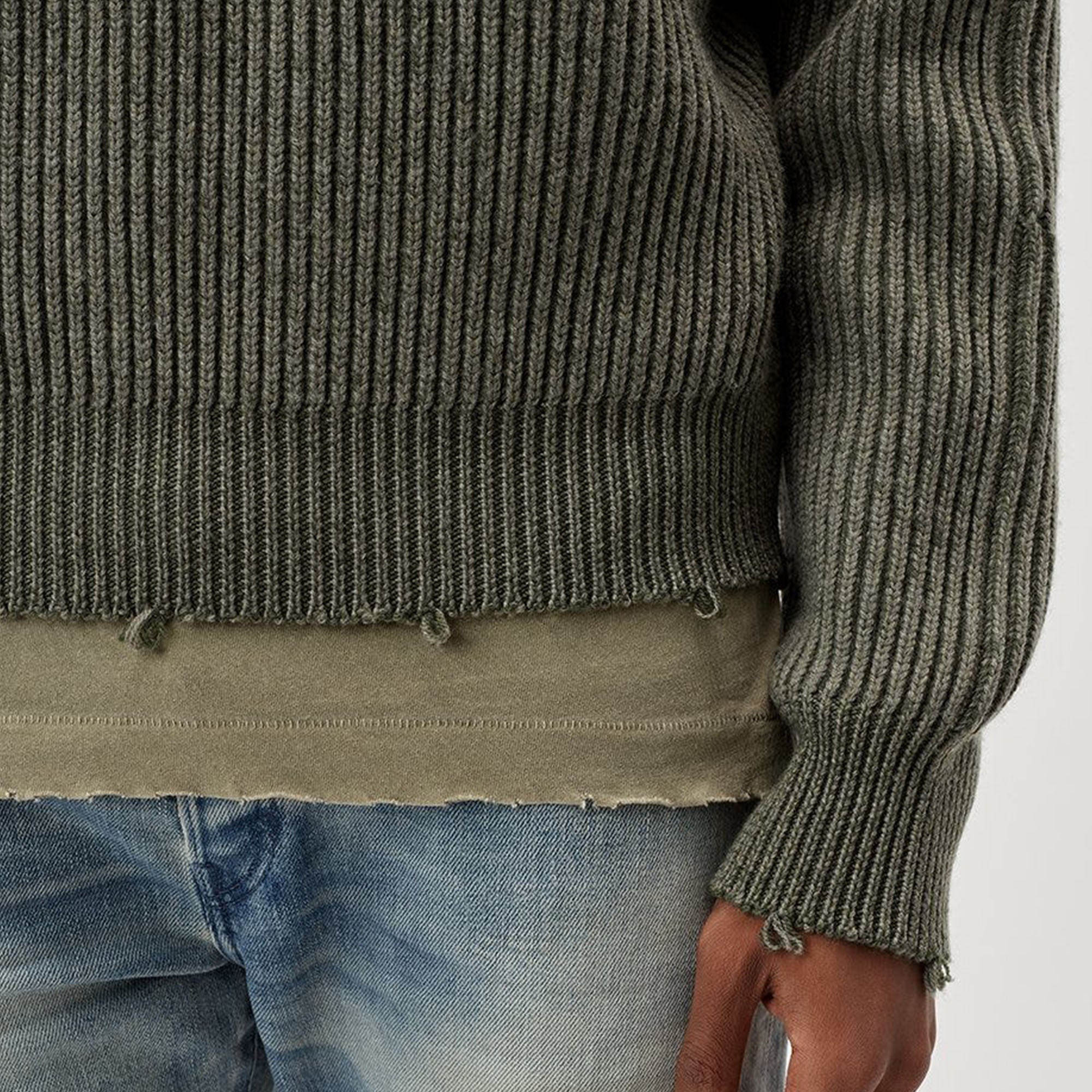 John Elliott Structure Wool Knit Crewneck