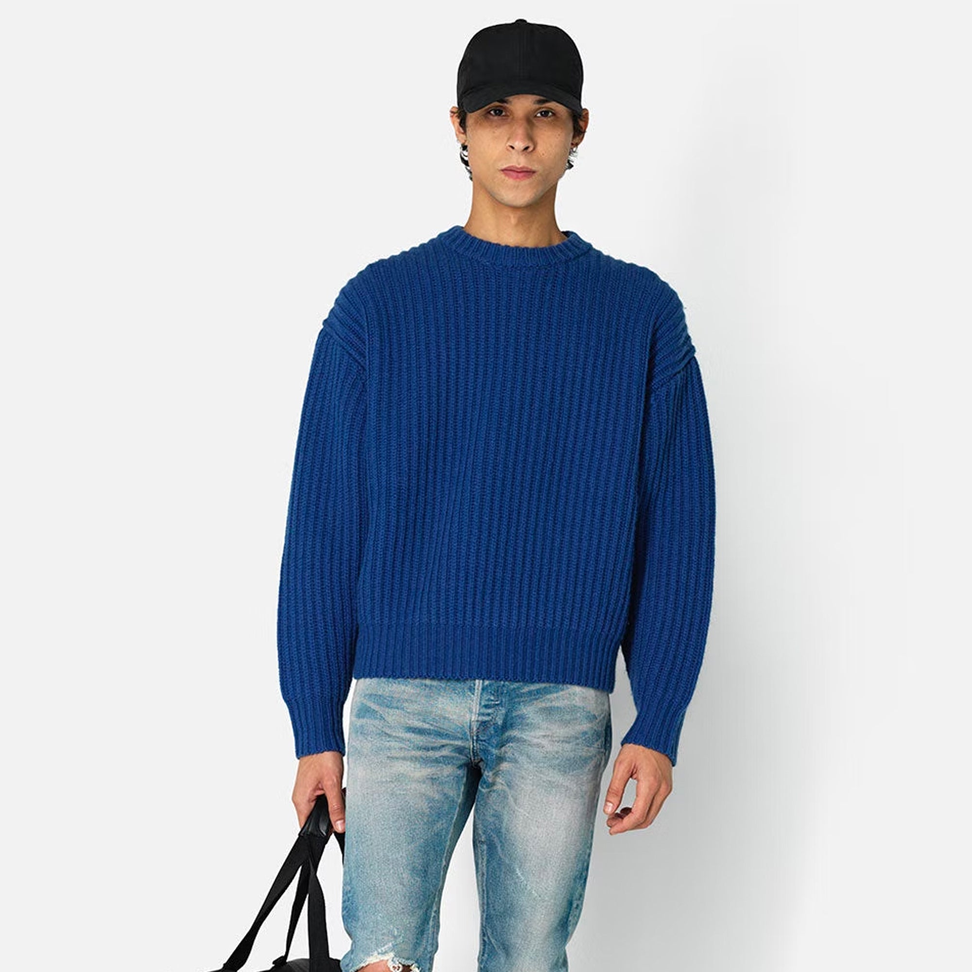 John Elliott Mens Capri Cashmere Crew – Extra Butter