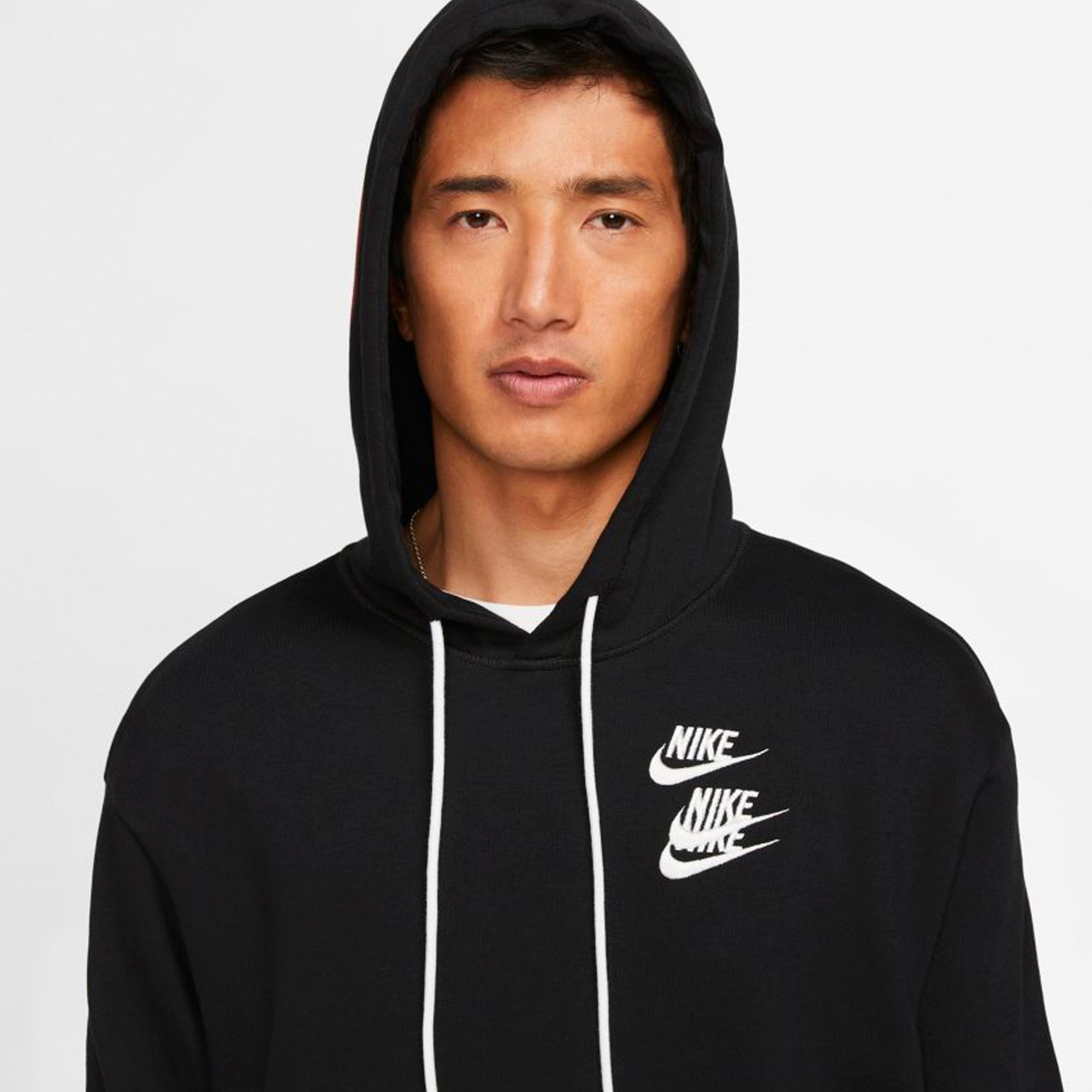 Nike Sportswear Mens Pullover French Terry Hoodie 'Black'