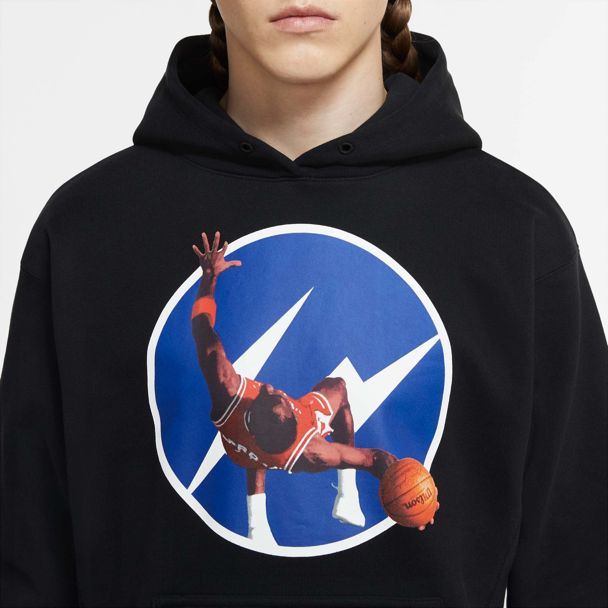 Air Jordan x Fragment Mens Fleece Graphic Hoodie