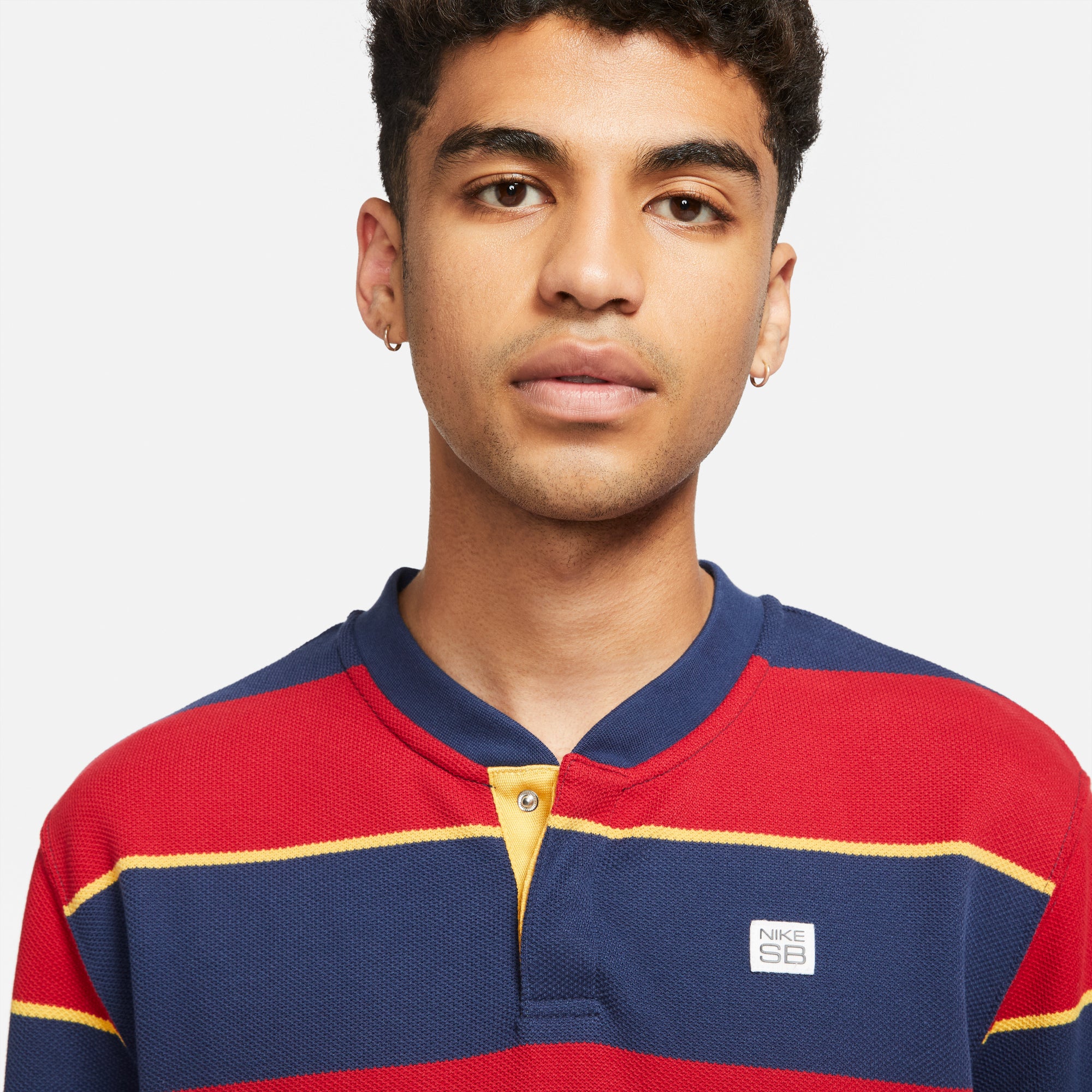 Nike SB Mens Skate Crew Tee Midnight Navy/Gym Red