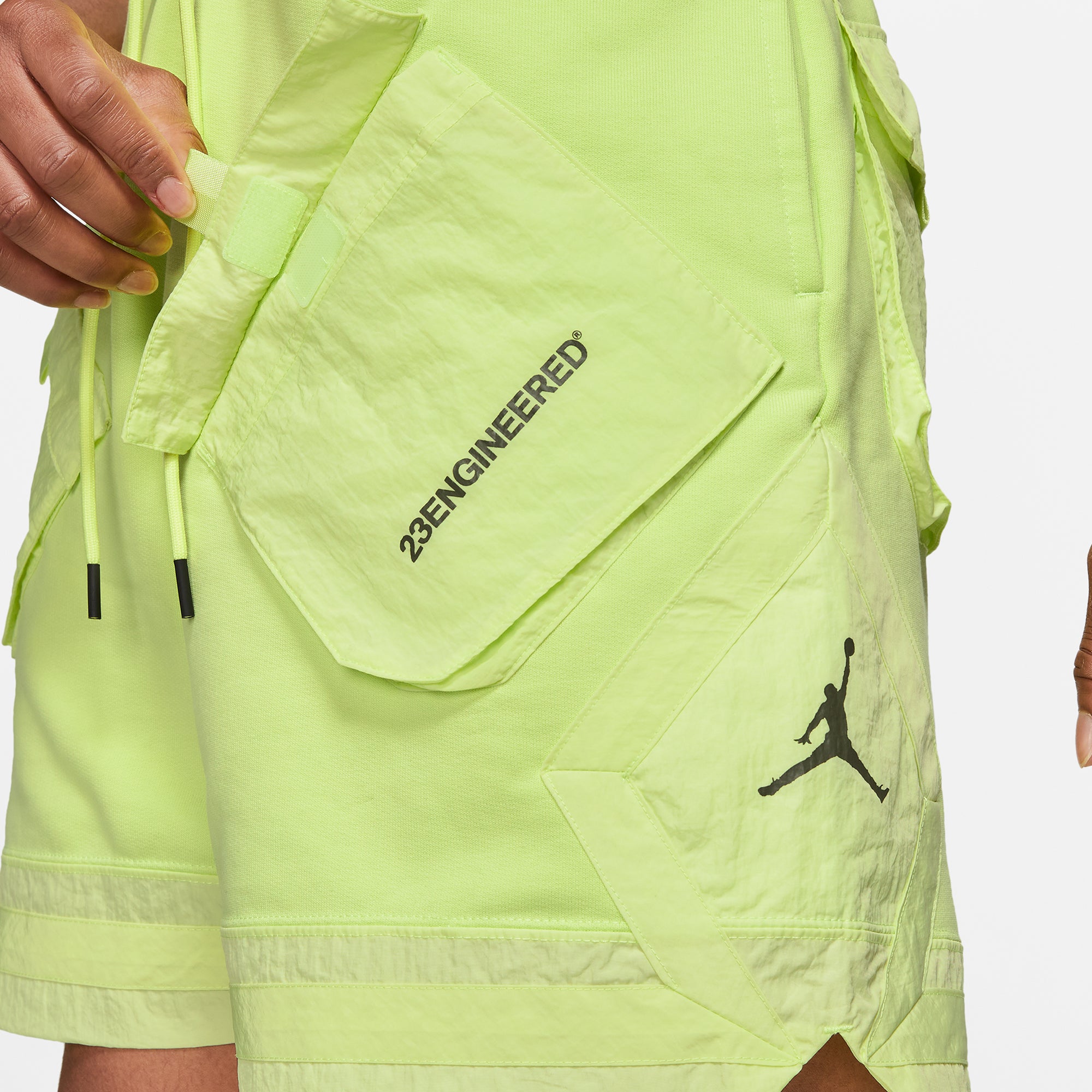 Air Jordan Mens 23 Engineered Shorts 'Lt Lemon Twist'