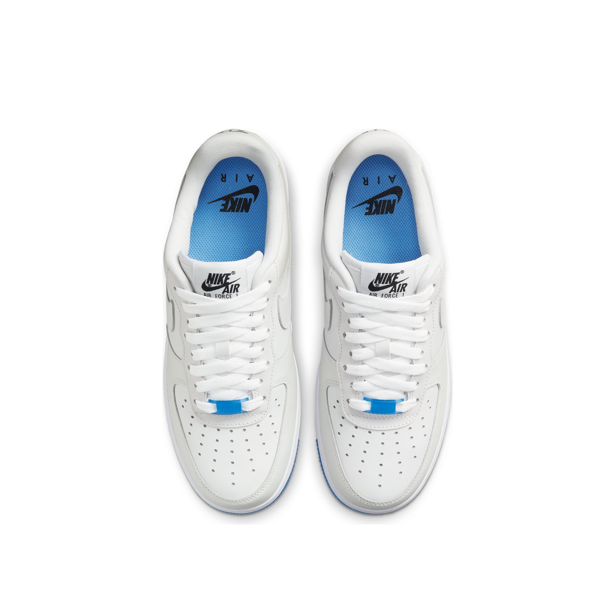 Nike Womens Air Force 1 '07 LX Shoes 'White/University blue'