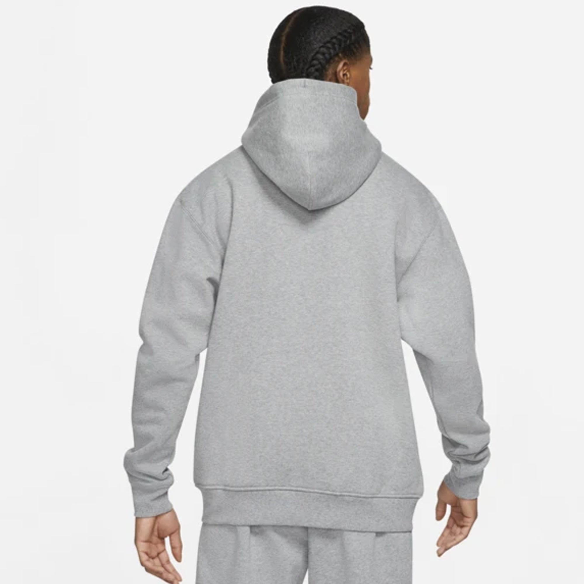 Air Jordan Mens Fleece Full-Zip Hoodie Carbon Heather