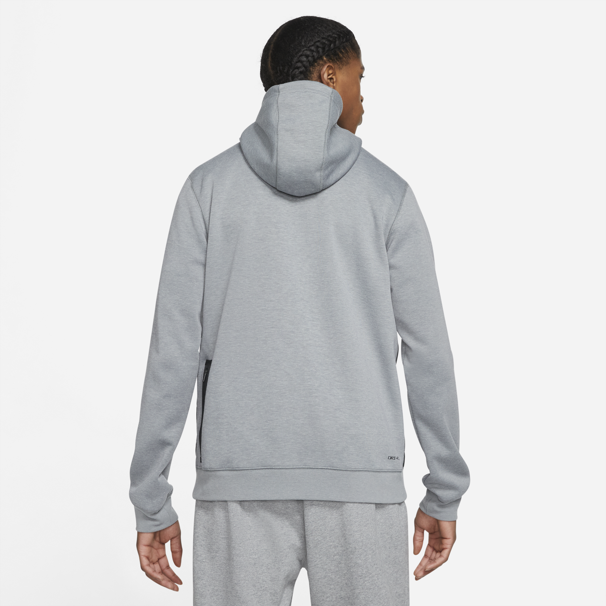 Air Jordan Mens Dri-Fit Air Fleece Full-Zip Hoodie 'Carbon Heather'