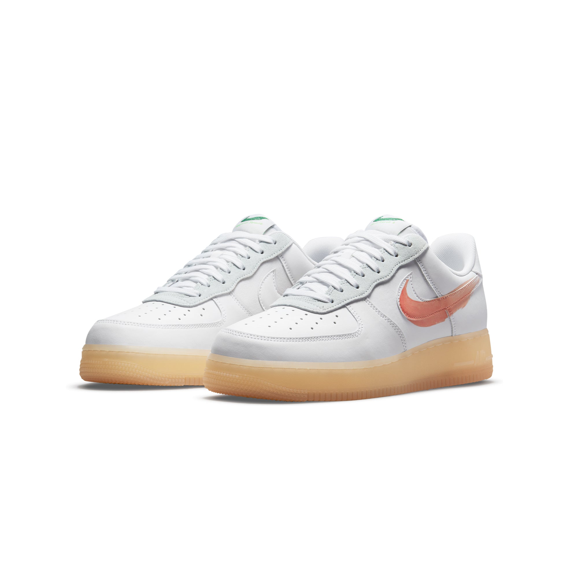 Nike Mens Flyleather Air Force 1 Shoes 'White'