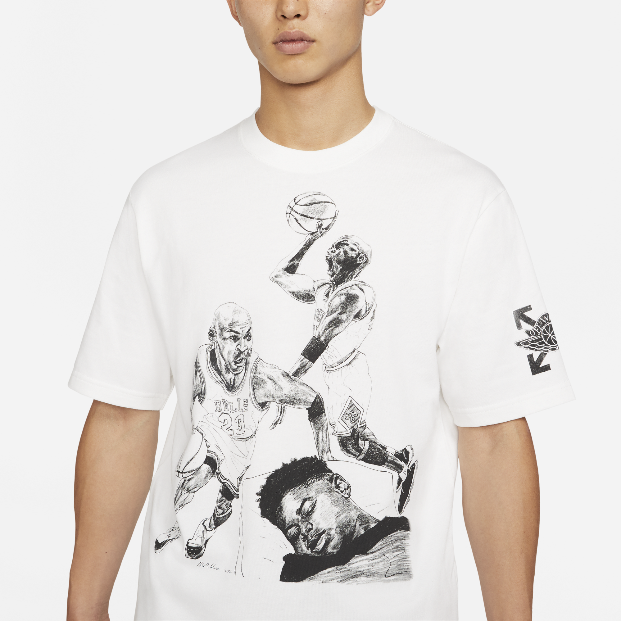 Air Jordan x Off White Mens 'White' T-Shirt – Extra Butter Air Jordan x Off White Mens 'White' T-Shirt – Extra Butter