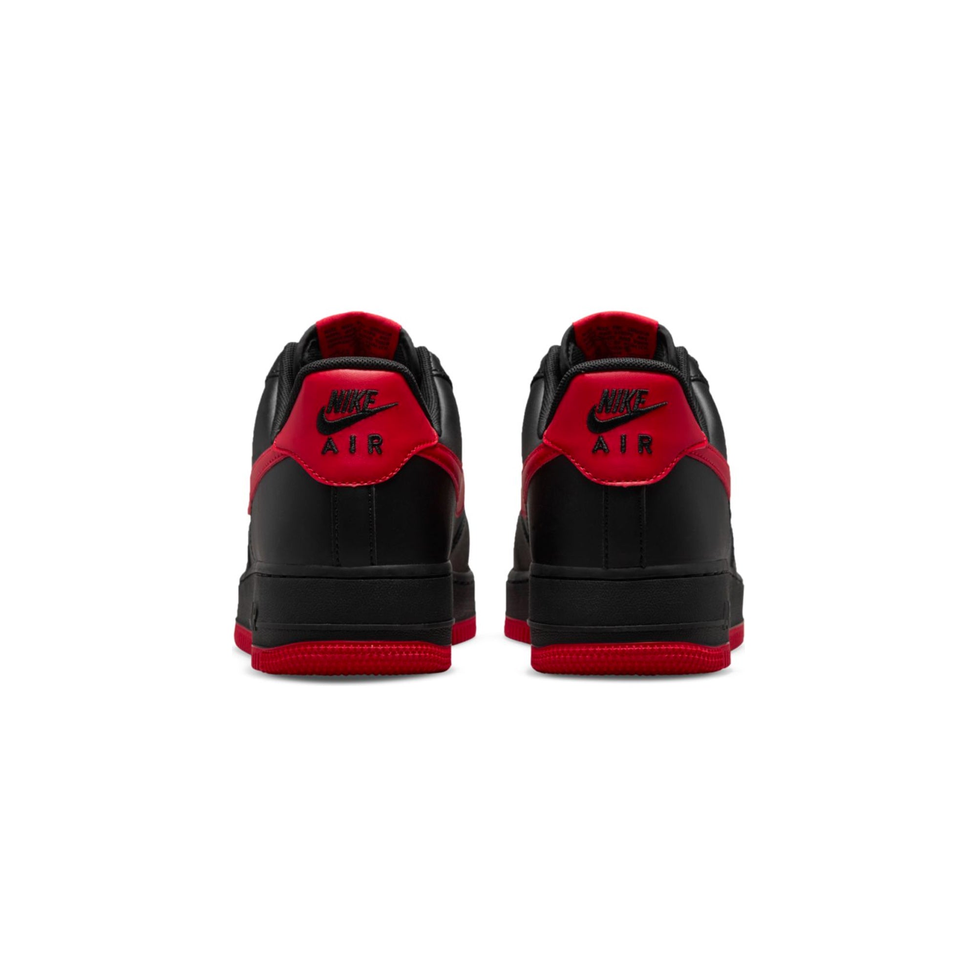 Nike Mens Air Force 1 '07 Shoes 'Black/University Red'