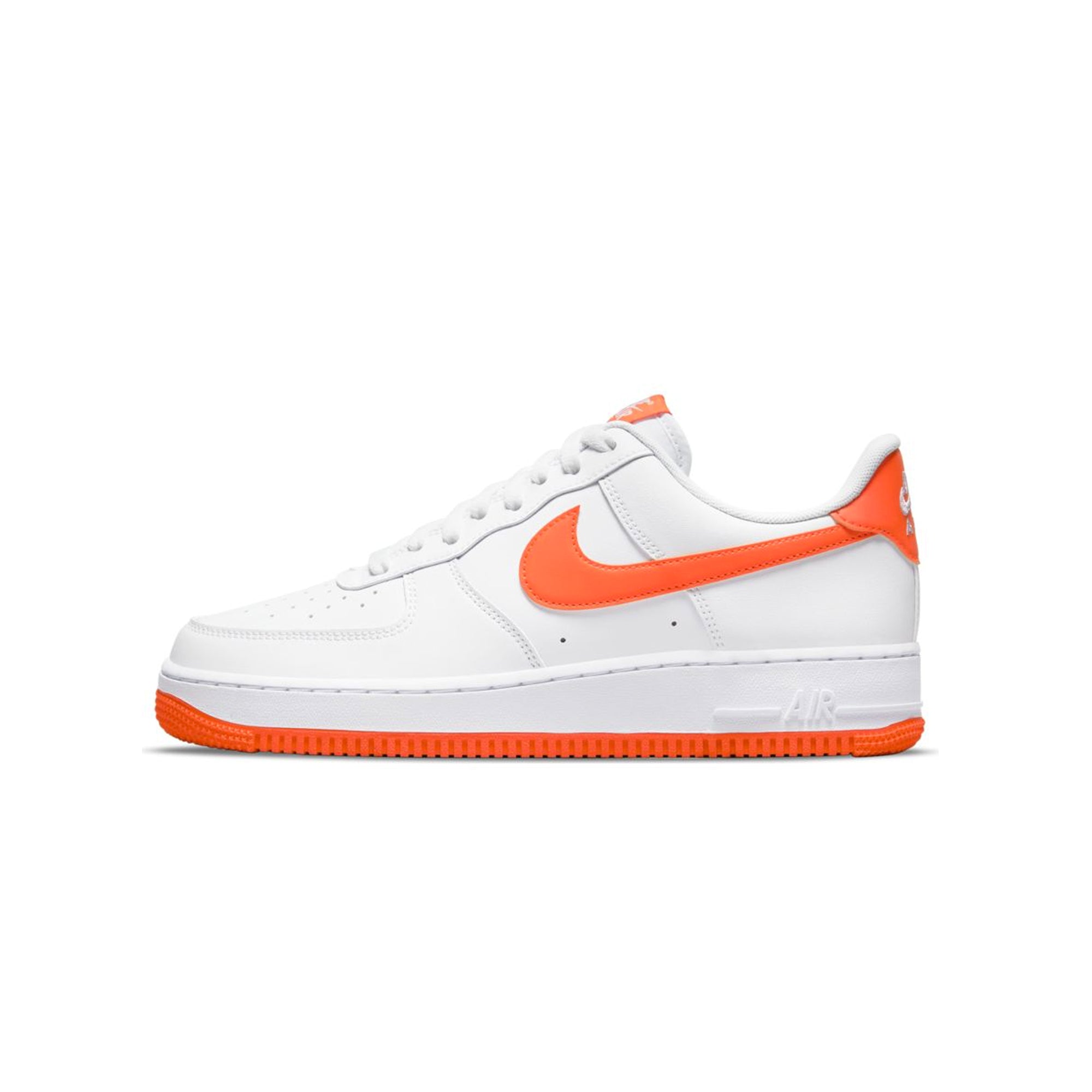 Nike Mens Air Force 1 '07 Shoes 'White/Team Orange' – Extra Butter