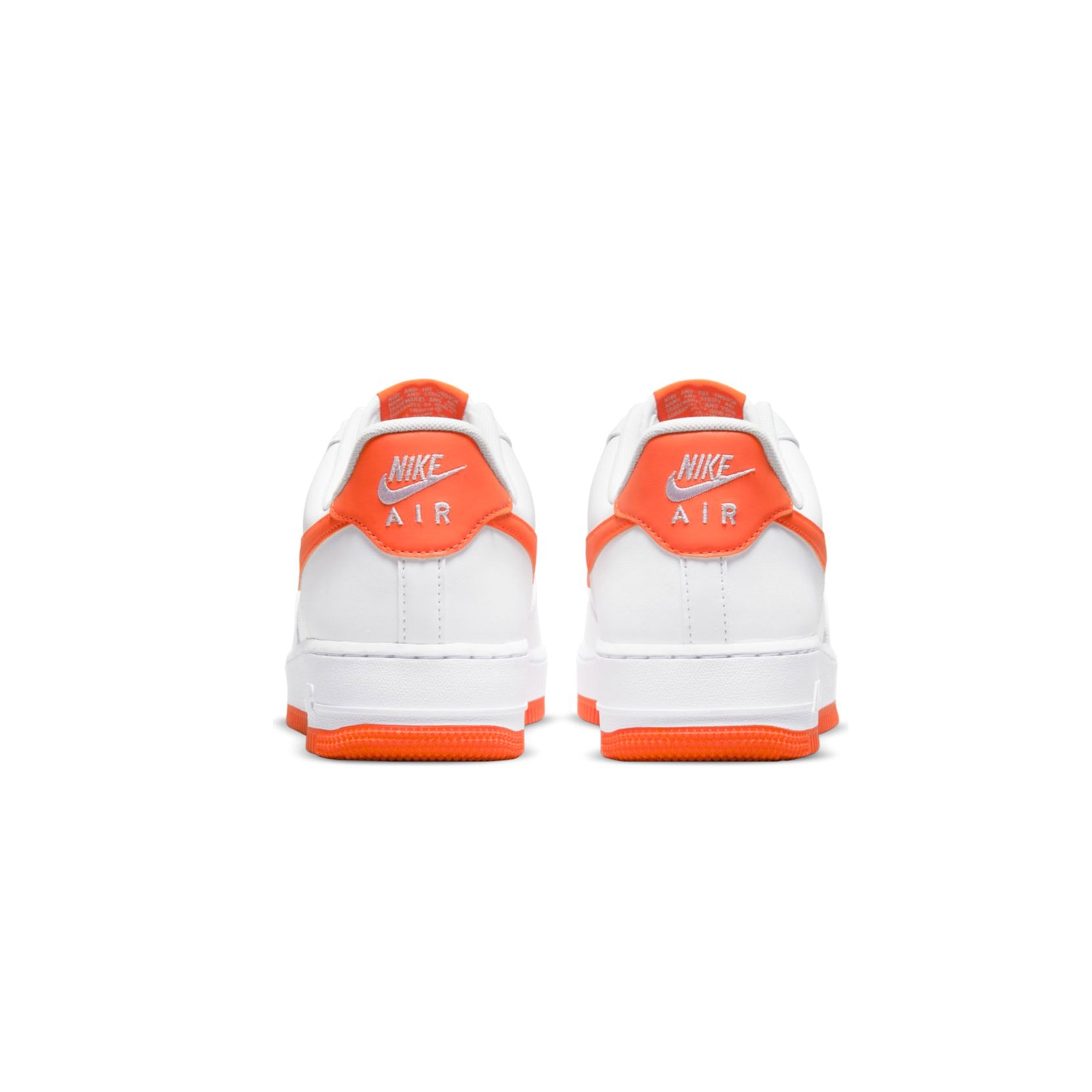 Nike Mens Air Force 1 '07 Shoes 'White/Team Orange'