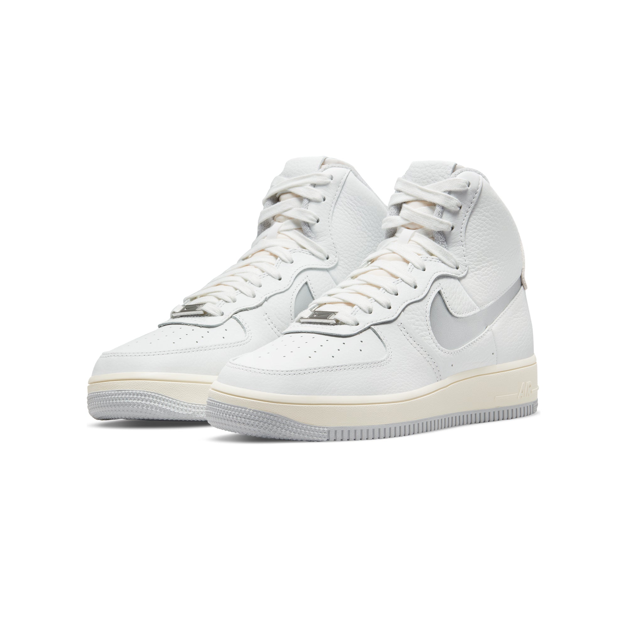 Nike Womens Air Force 1 SCULPT Shoes 'Summit White/Silver-Coconut Milk'