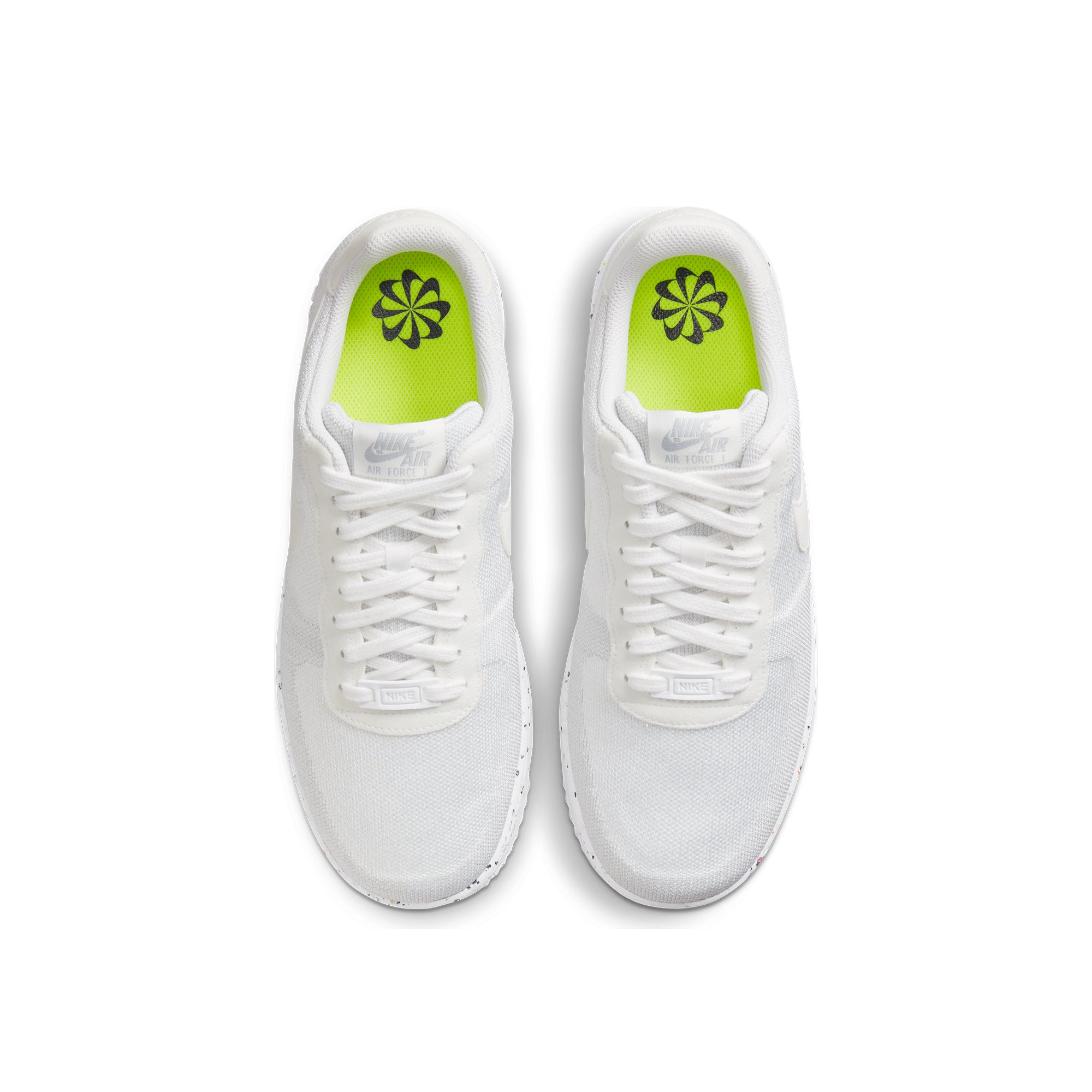 Nike Mens Air Force 1 Crater Flyknit Shoes White/Sail