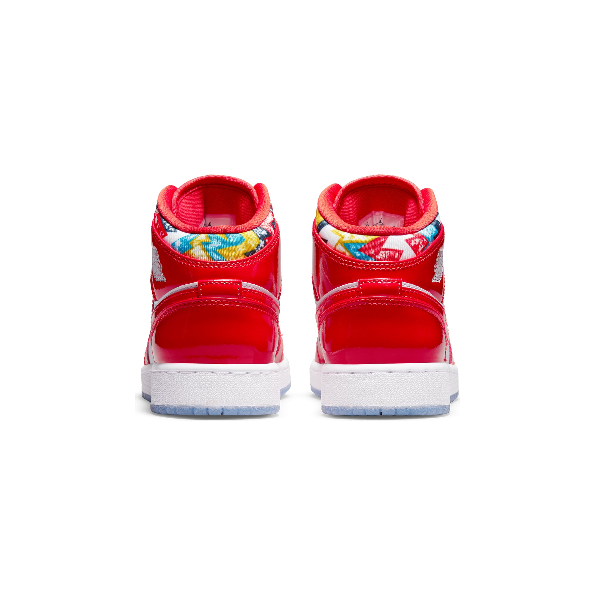 Air Jordan Kids 1 Mid SE GS Shoes 'Chile Red/White'