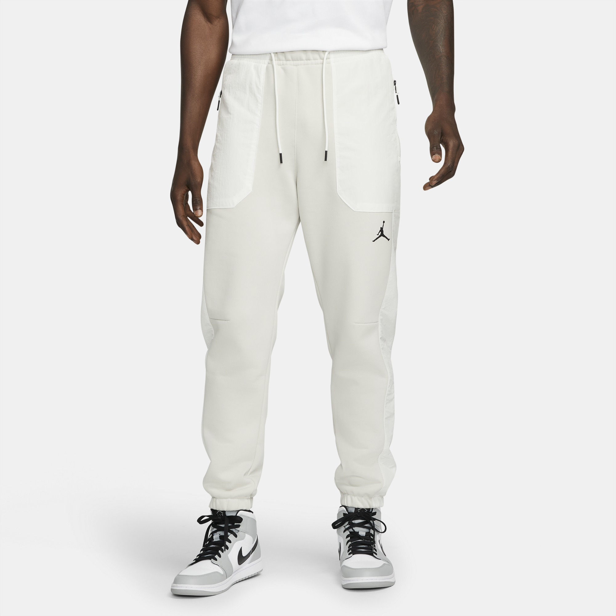 Air Jordan Mens 23 Engineered Fleece Pants 'Light Bone'