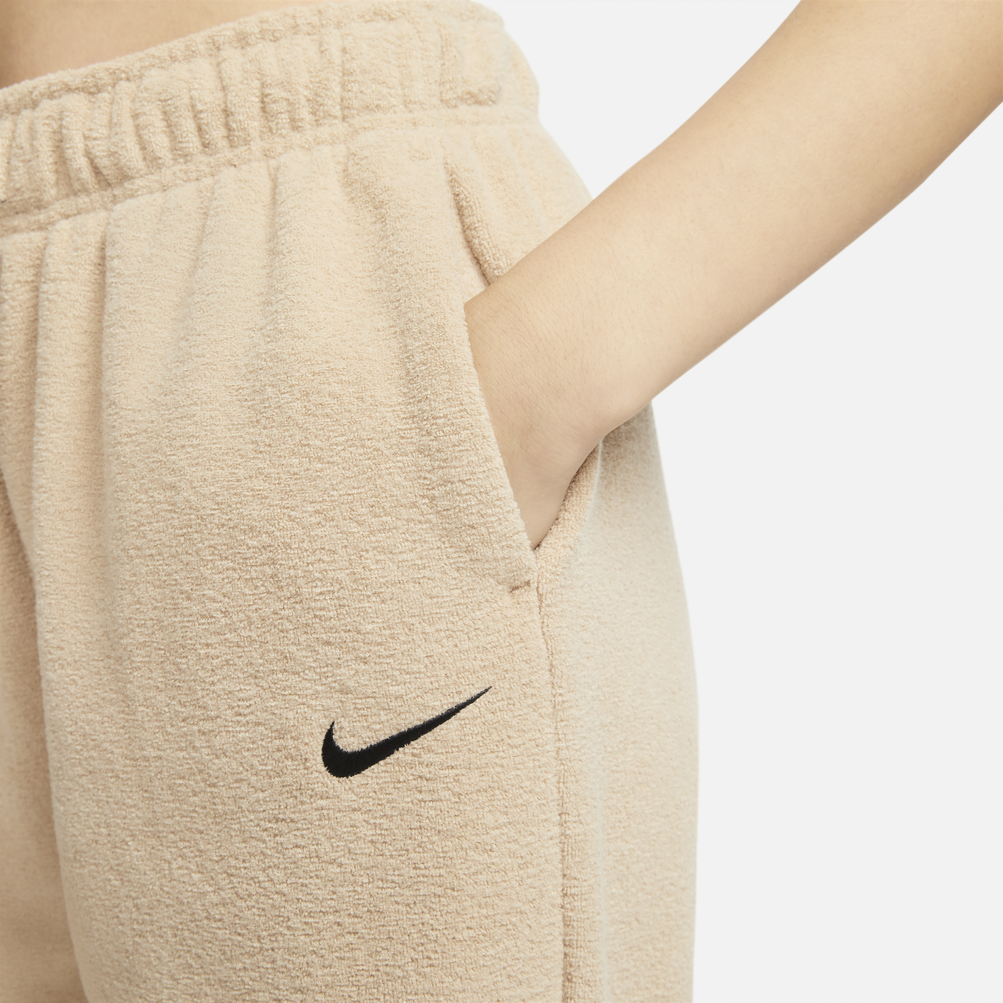 Nike Womens Sportswear Plush High-Rise Joggers 'Hemp'