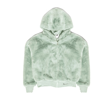 Nike Womens Sportswear Essentials Faux Fur Jacket 'Grey Haze'