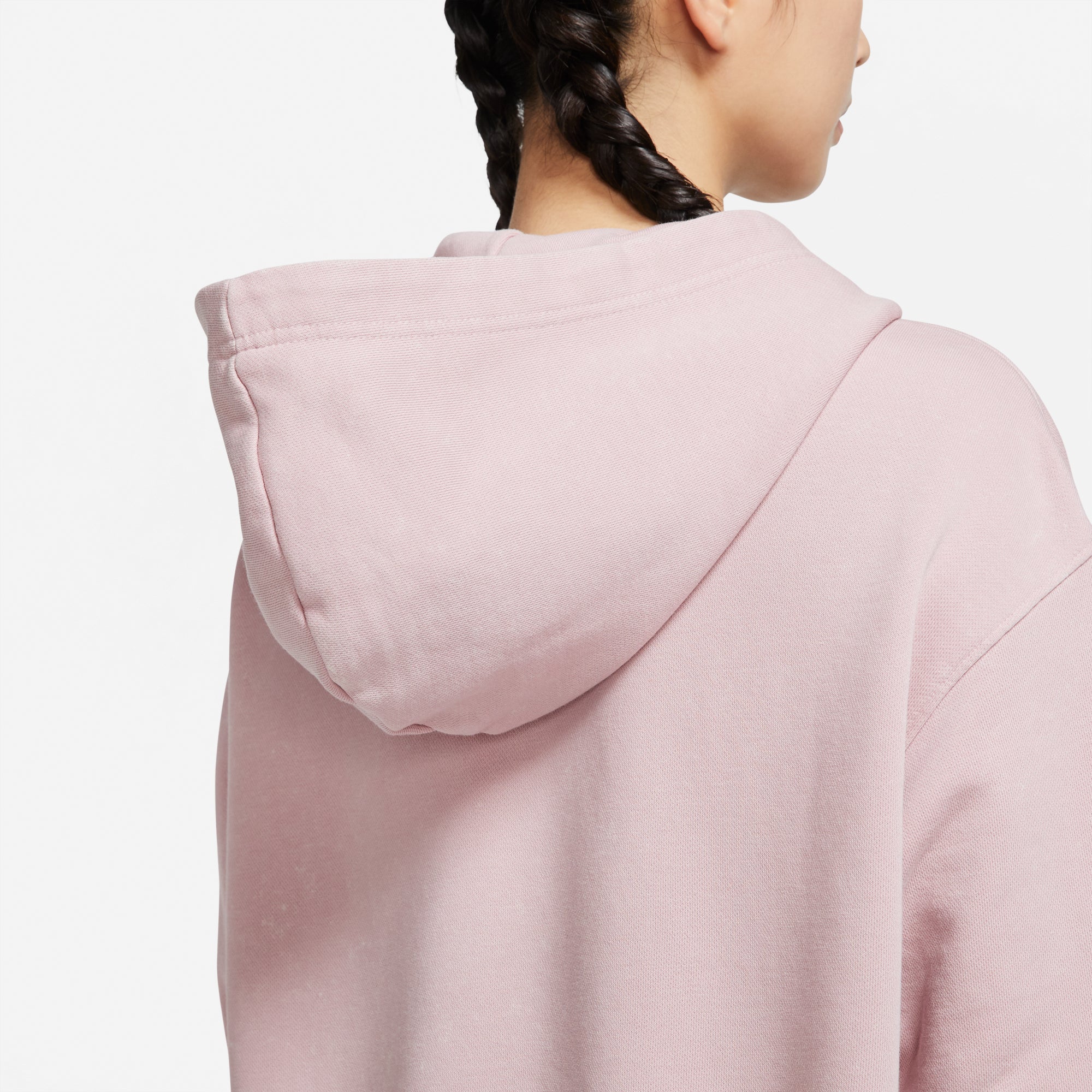 Nike Womens Sportswear Washed Fleece Hoodie 'Champagne'