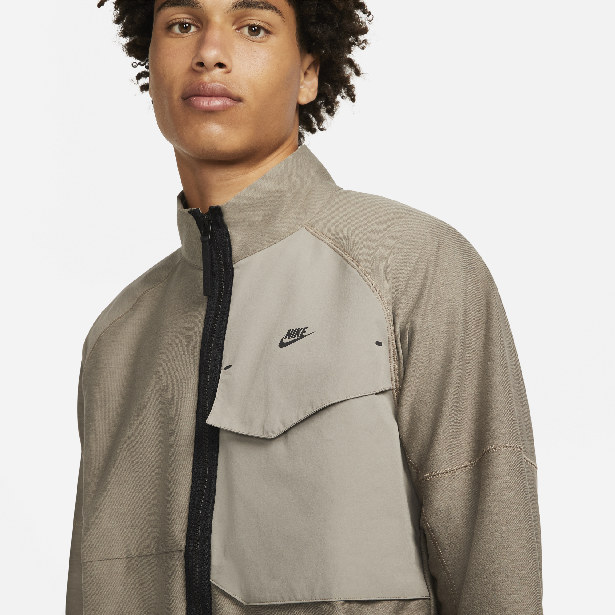 Nike Mens Sportswear Dri-Fit Tech Pack Jacket 'Moon Fossil'