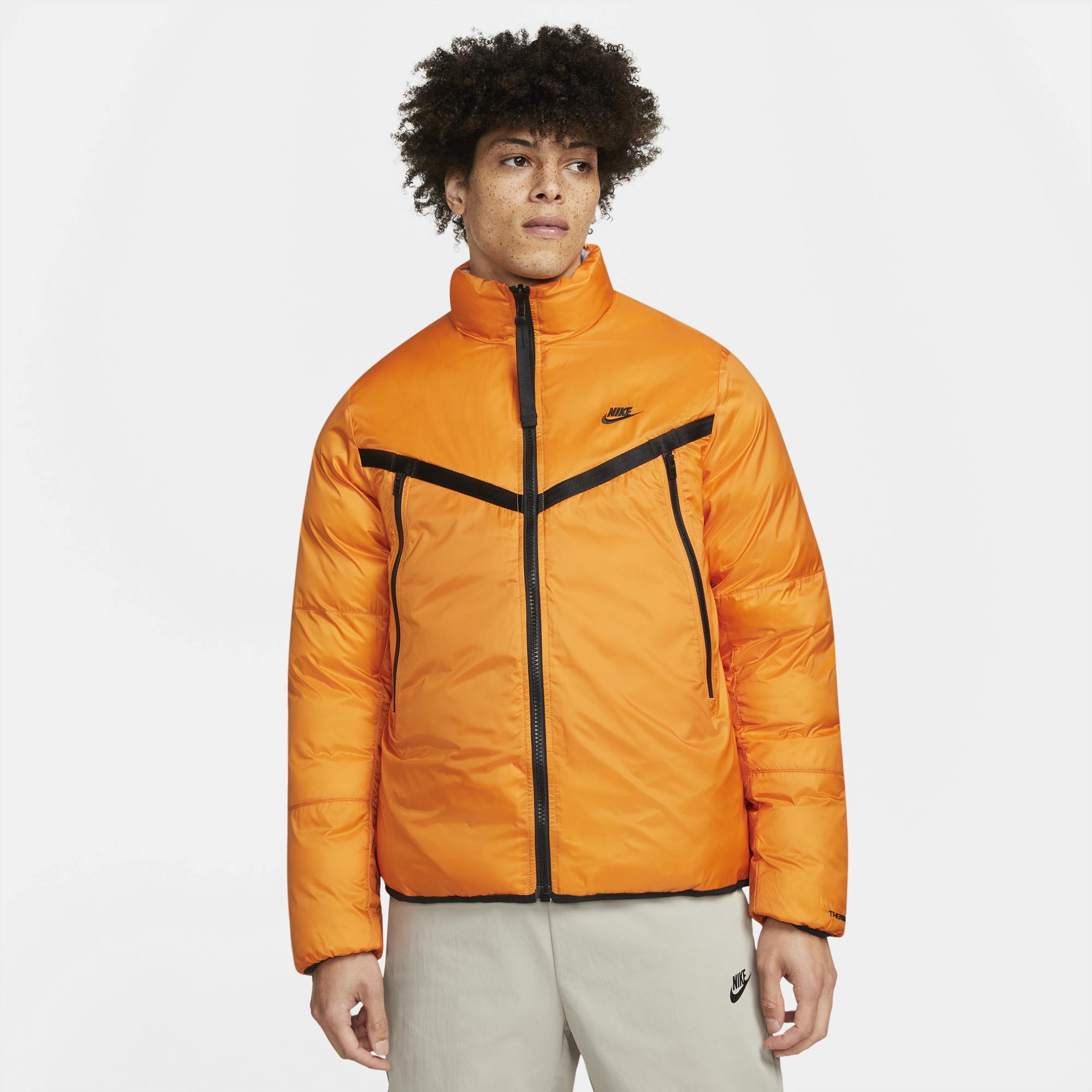 Nike Mens Sportswear Therma-Fit Repel Reversible Jacket 'Light Curry/Black'