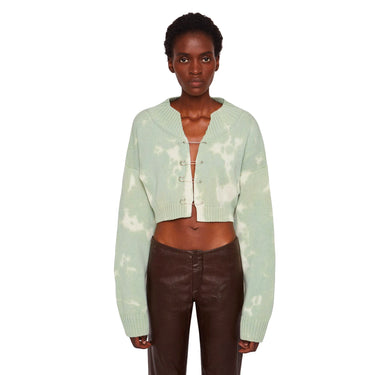 Danielle Guizio Knit Safety Sweater Mint Green