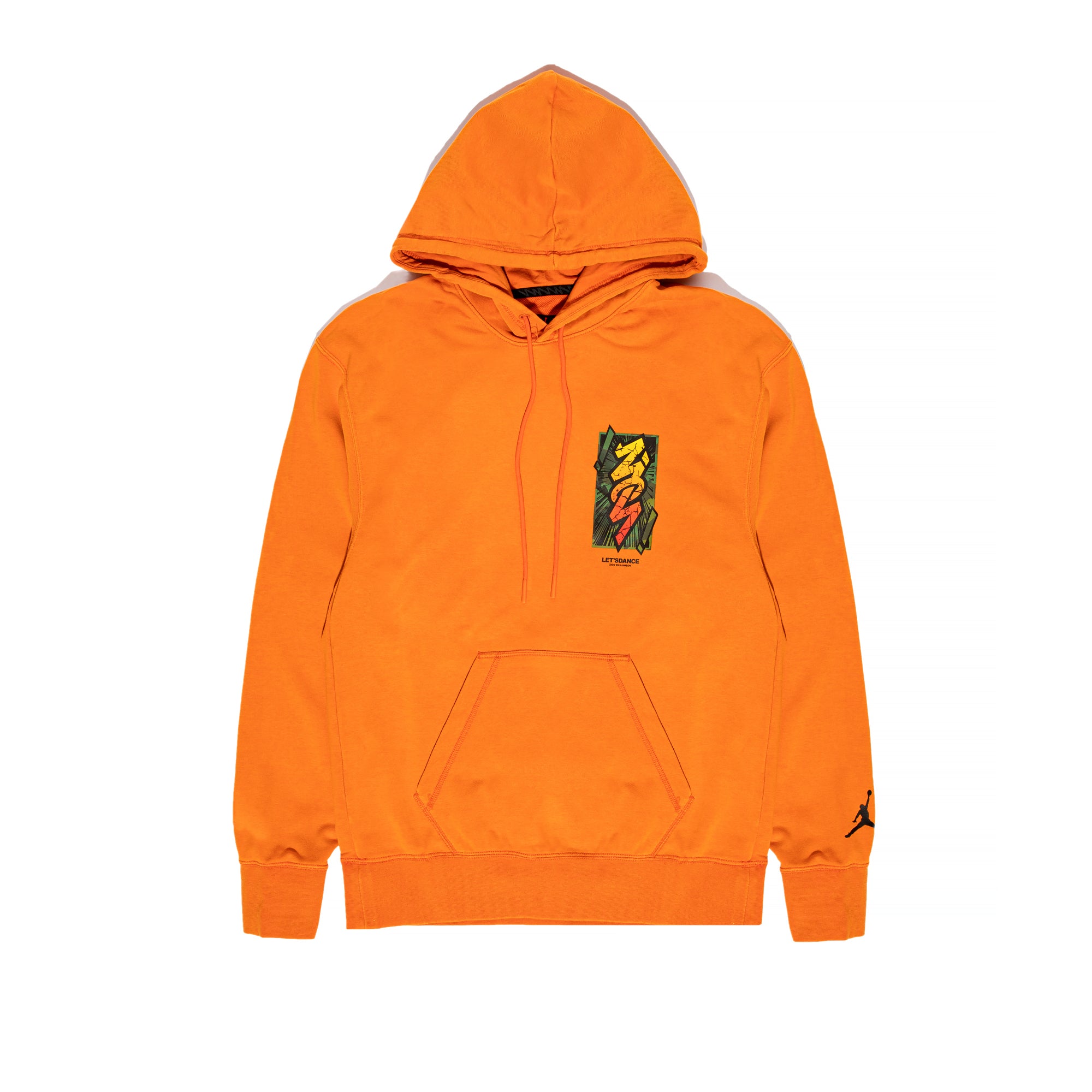 Jordan Mens Dri-Fit Zion Hoodie Campfire Orange