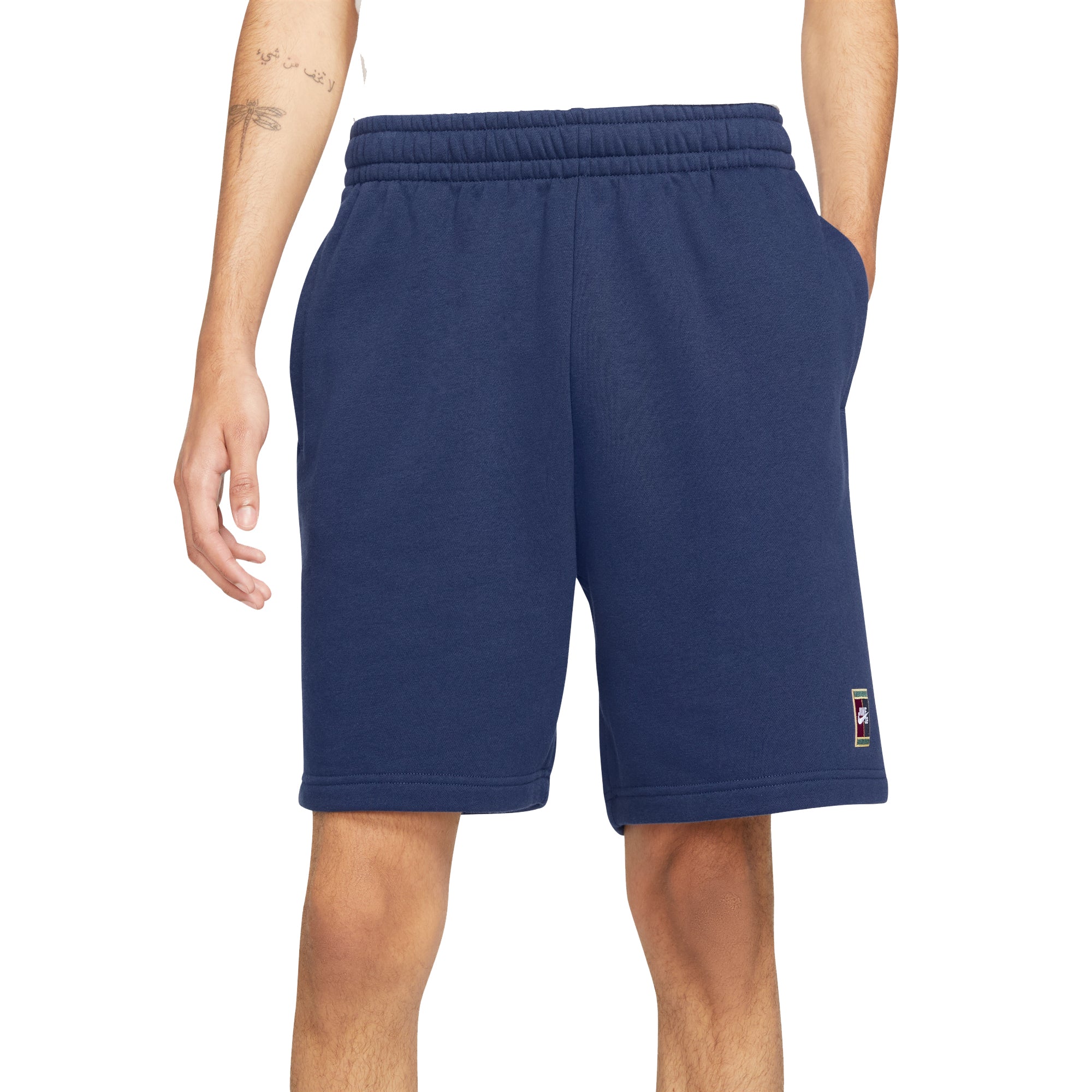 Nike SB Mens Fleece Graphic Skate Shorts Midnight Navy