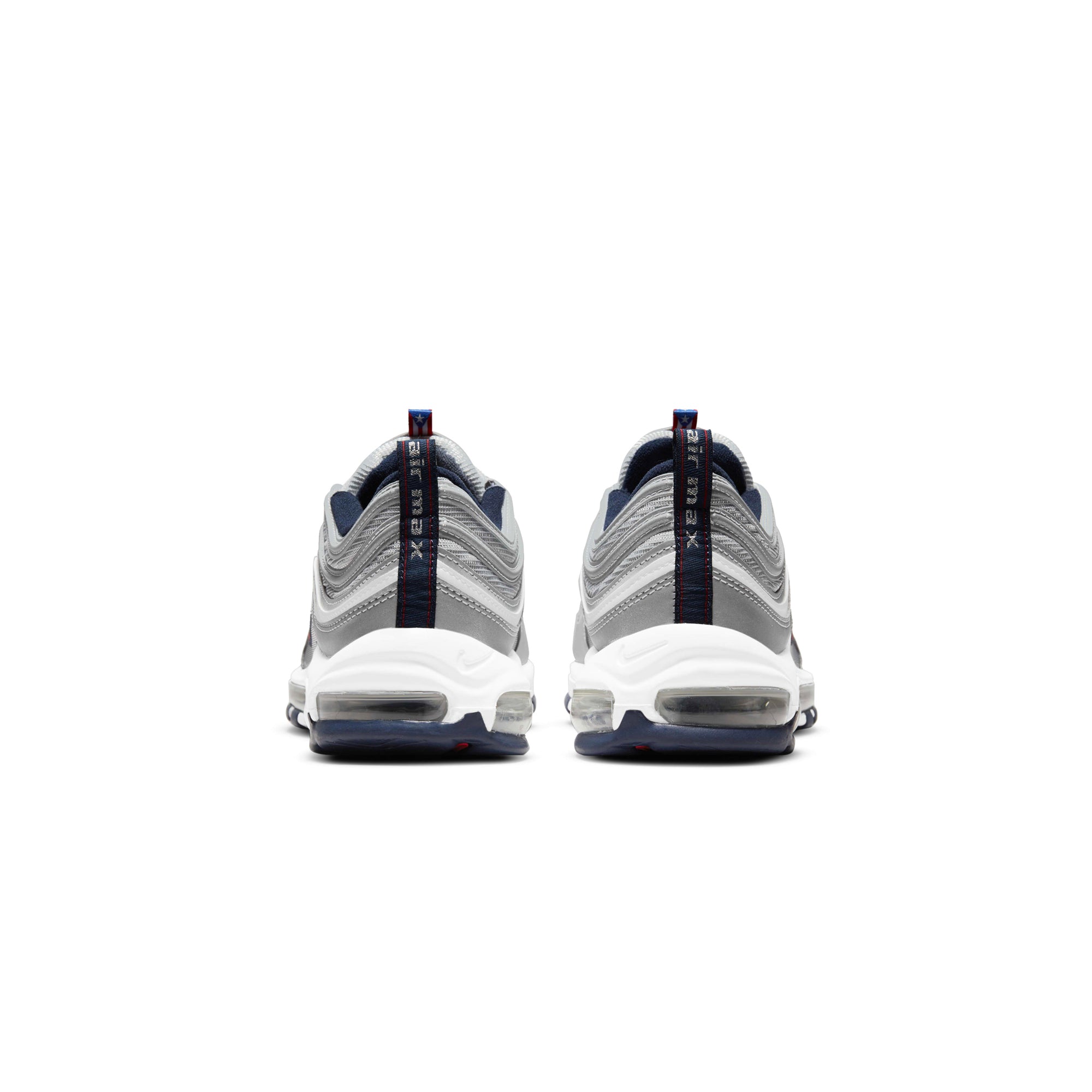 Nike Mens Air Max 97 Puerto Rico Shoes 'Metallic Silver'