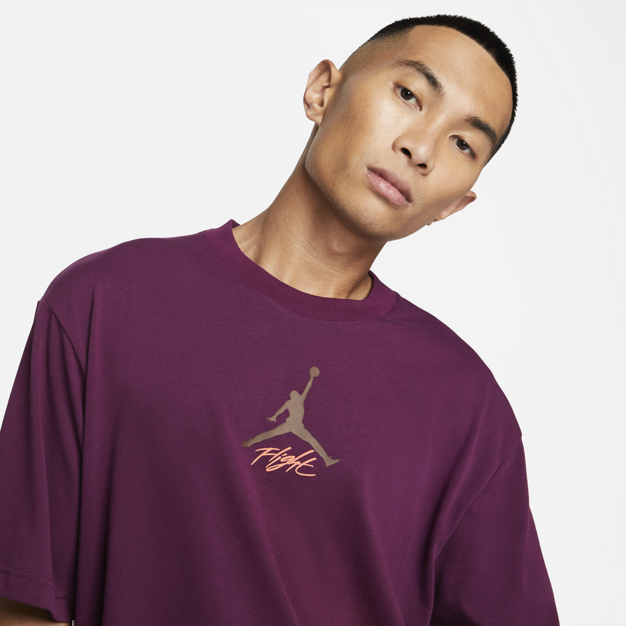 Air Jordan Mens Flight Heritage Tshirt 'Bordeaux'